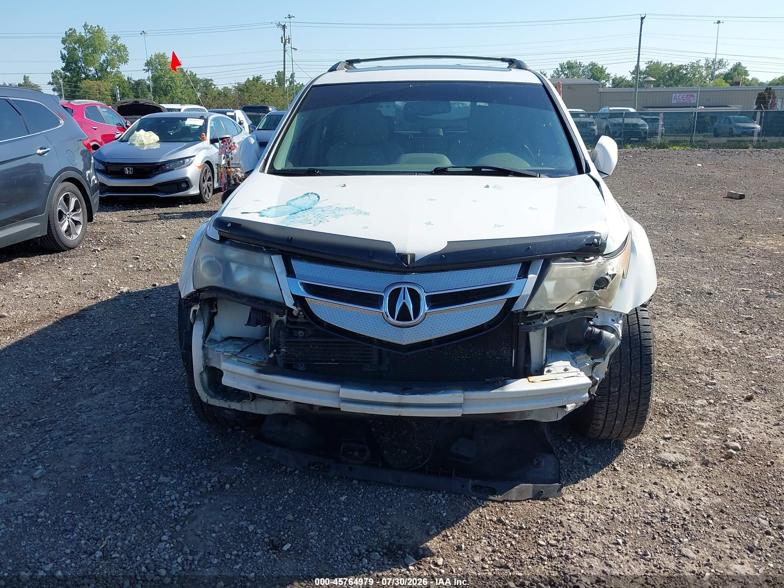 2009 Acura Mdx Technology Package White vin: 2HNYD286X9H503016