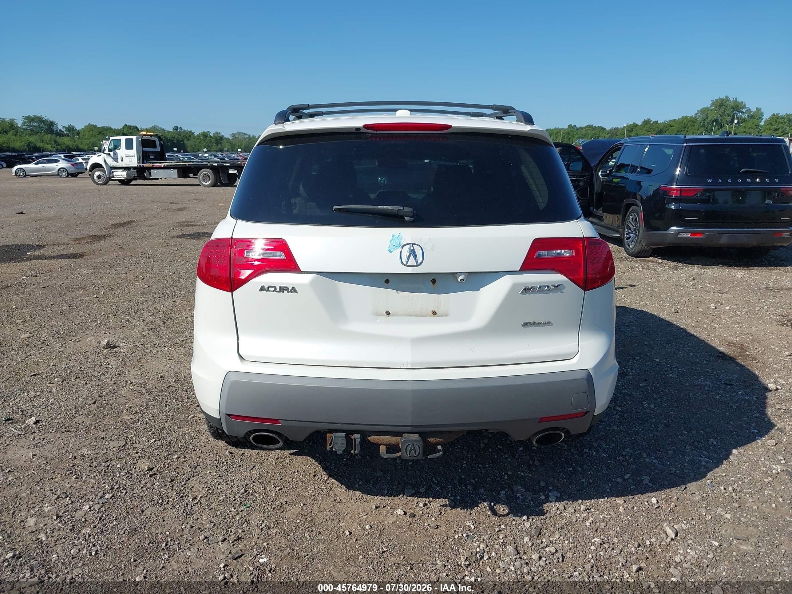 2009 Acura Mdx Technology Package White vin: 2HNYD286X9H503016