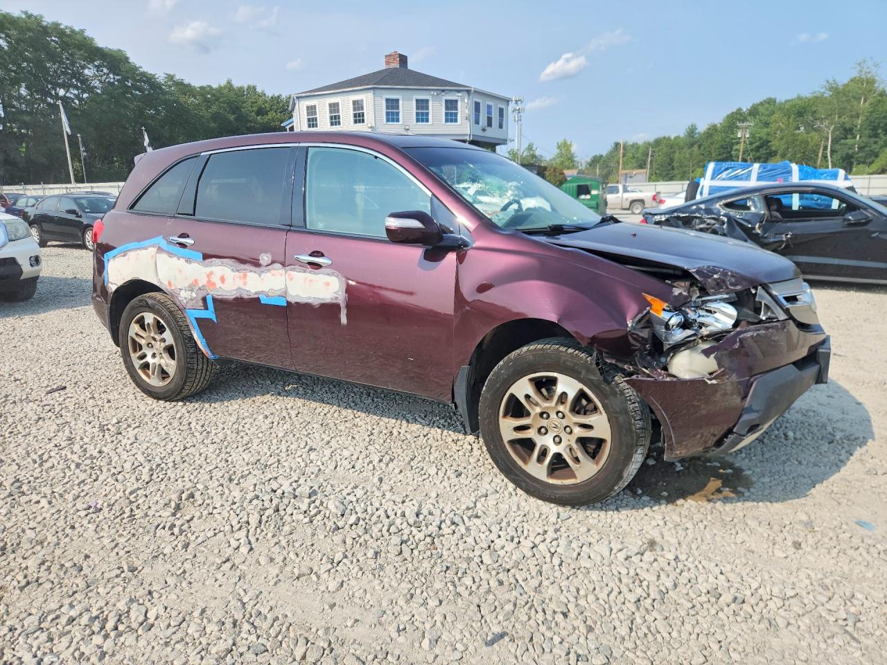 2009 Acura Mdx Technology Maroon vin: 2HNYD286X9H533603