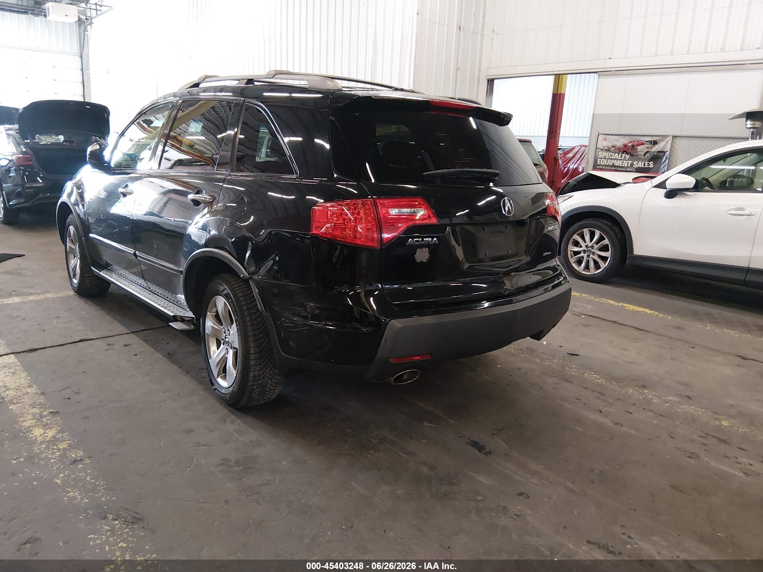 2009 Acura Mdx Sport Package Black vin: 2HNYD28739H528204