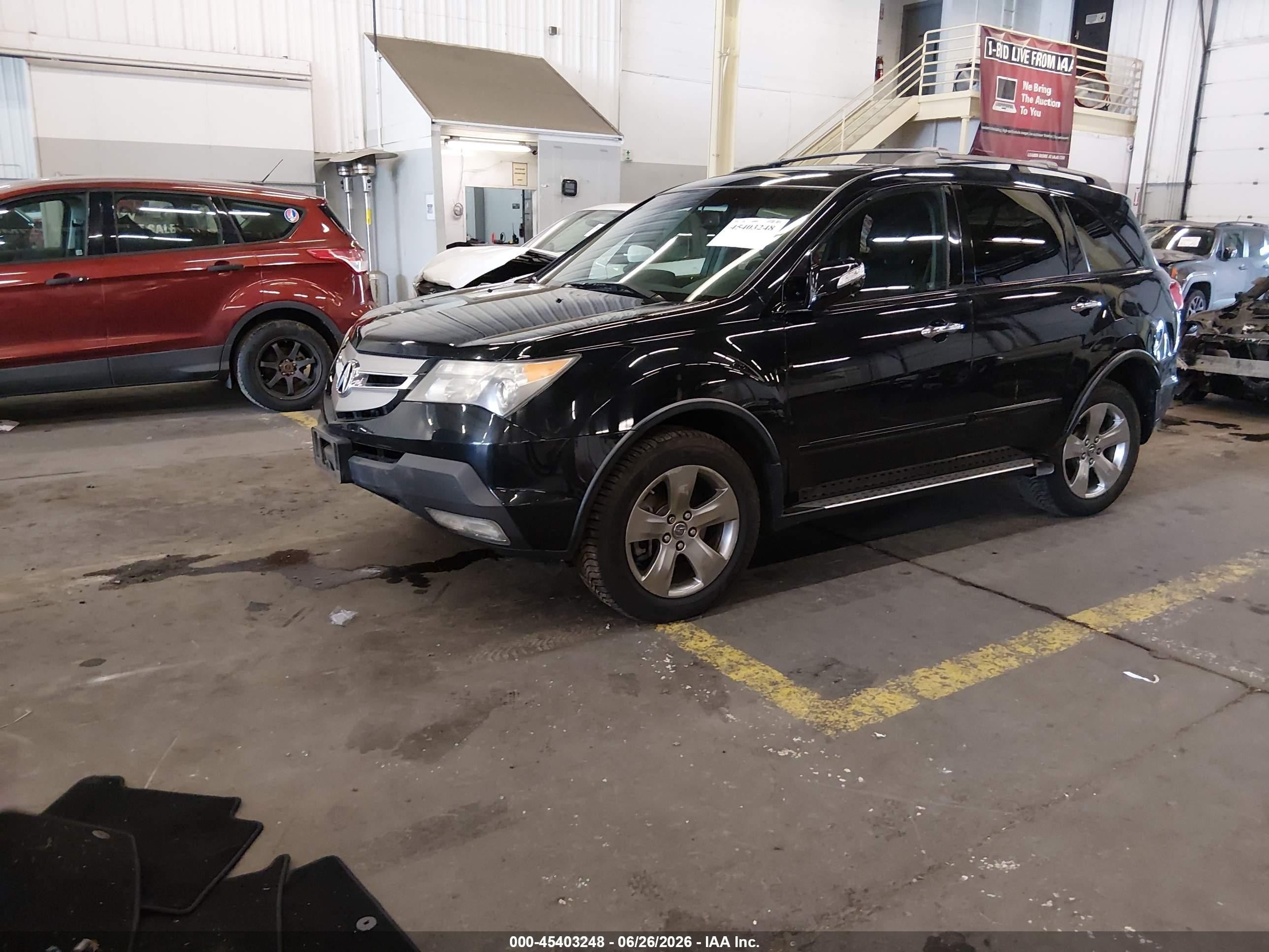 2009 Acura Mdx Sport Package Black vin: 2HNYD28739H528204
