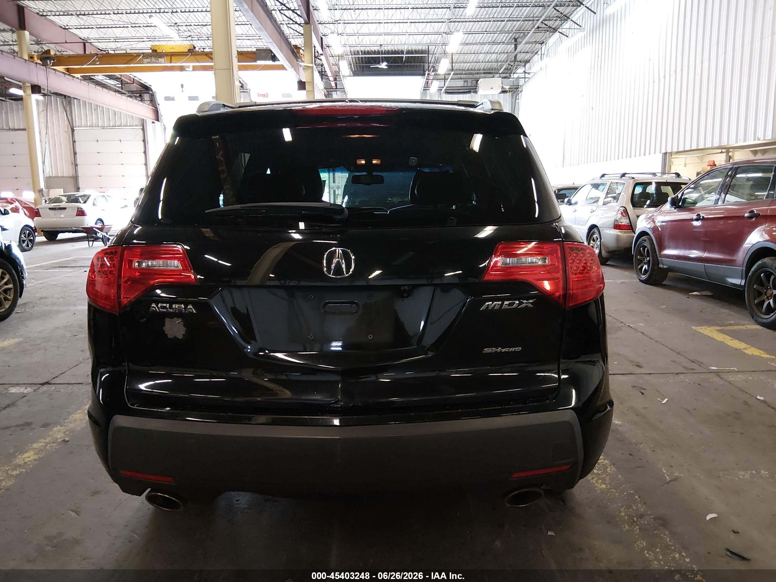 2009 Acura Mdx Sport Package Black vin: 2HNYD28739H528204