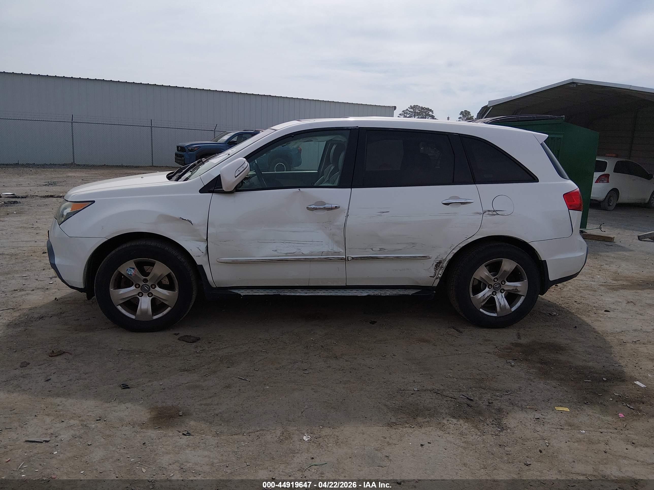 2009 Acura Mdx Sport Package White vin: 2HNYD28769H501613