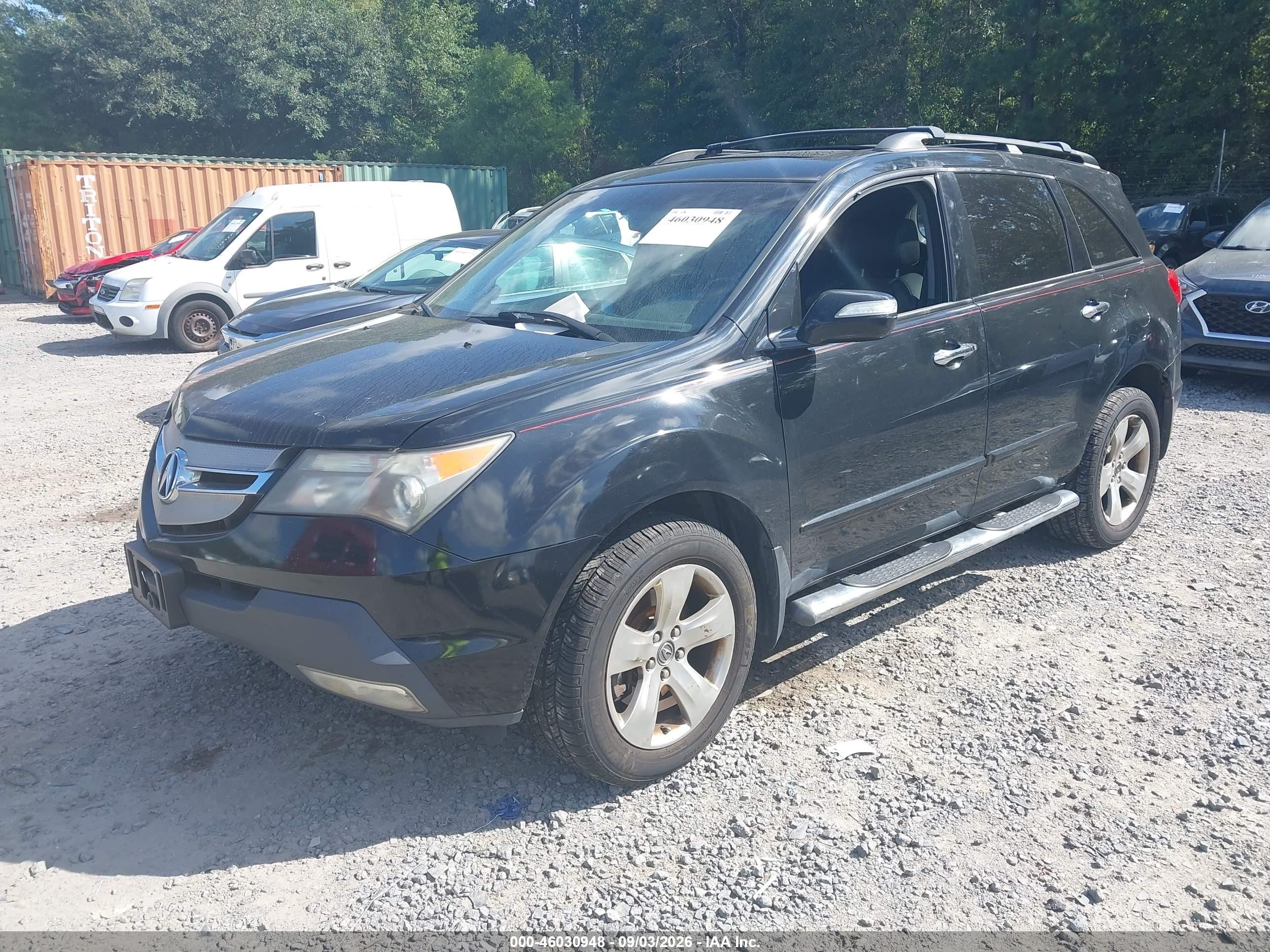 2009 Acura Mdx Sport Package Black vin: 2HNYD28789H528201