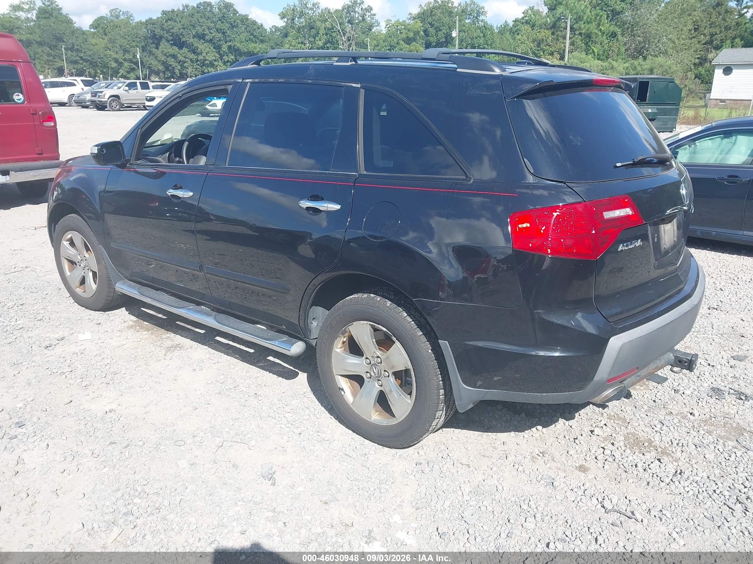 2009 Acura Mdx Sport Package Black vin: 2HNYD28789H528201