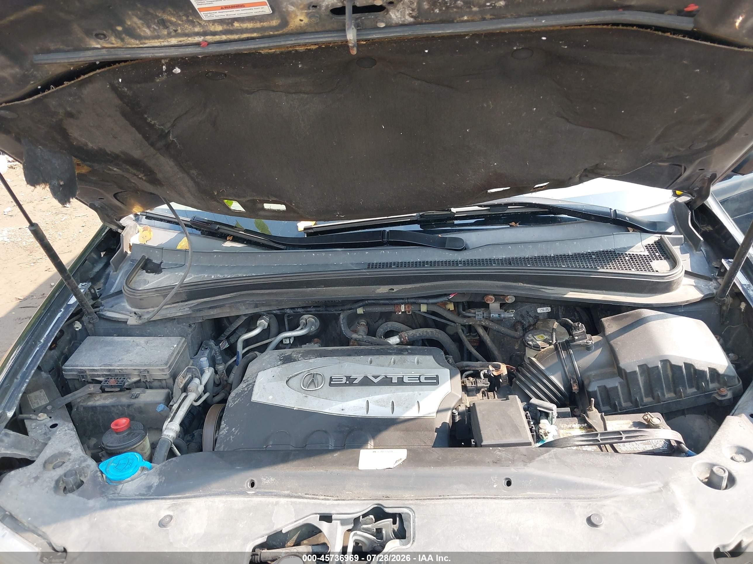 2009 Acura Mdx Sport Package Черный vin: 2HNYD28809H511109