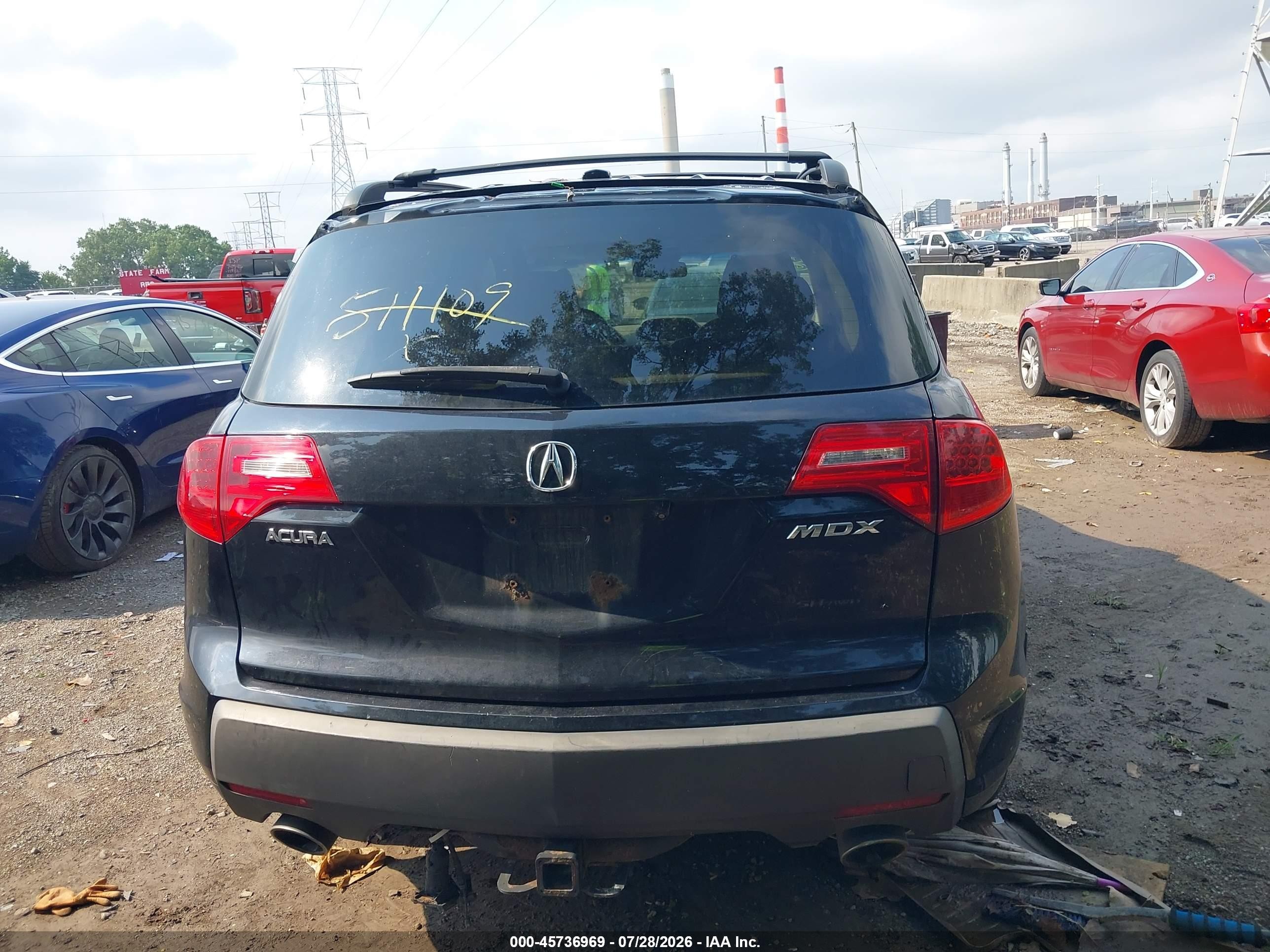 2009 Acura Mdx Sport Package Черный vin: 2HNYD28809H511109