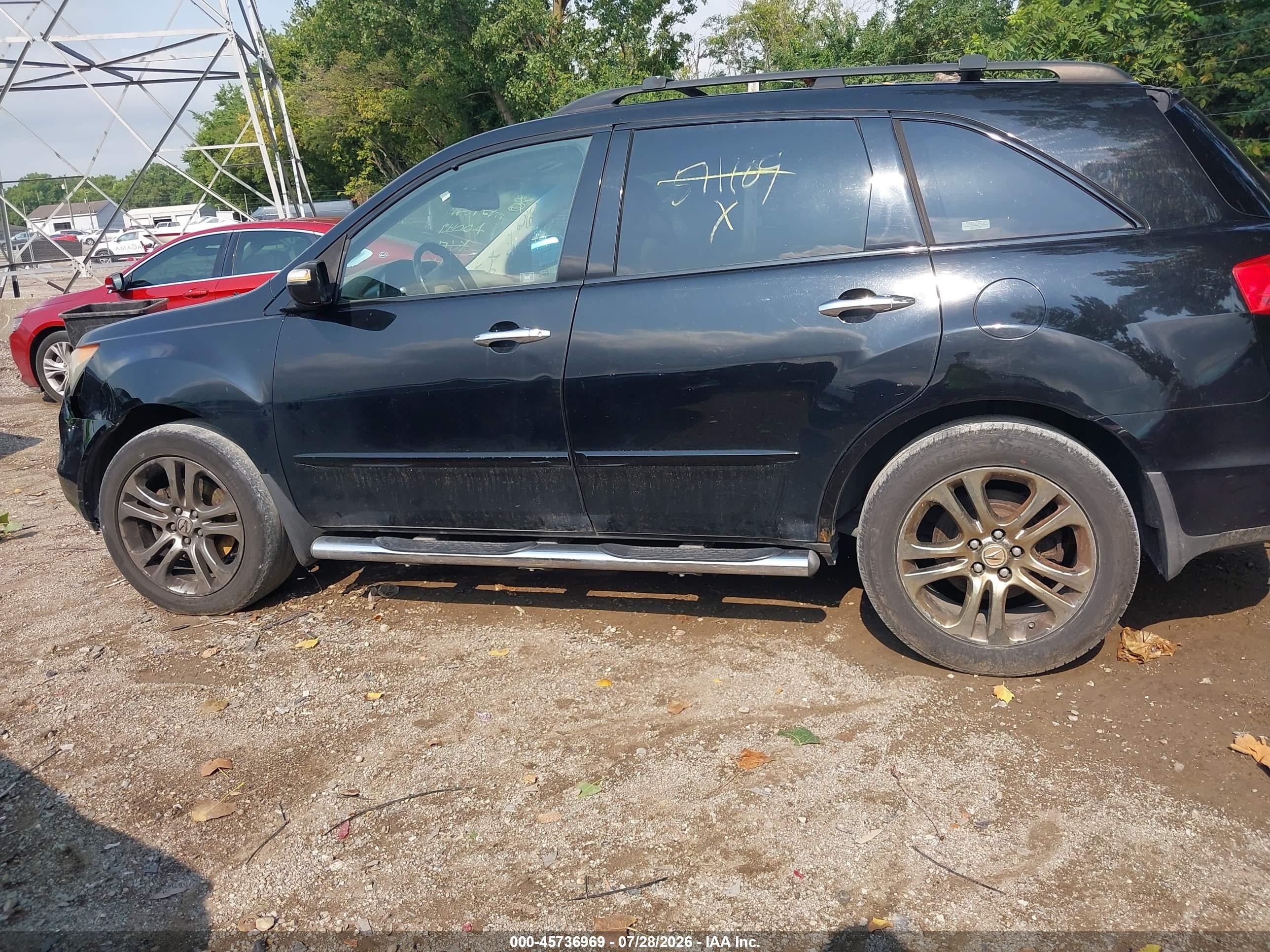 2009 Acura Mdx Sport Package Черный vin: 2HNYD28809H511109