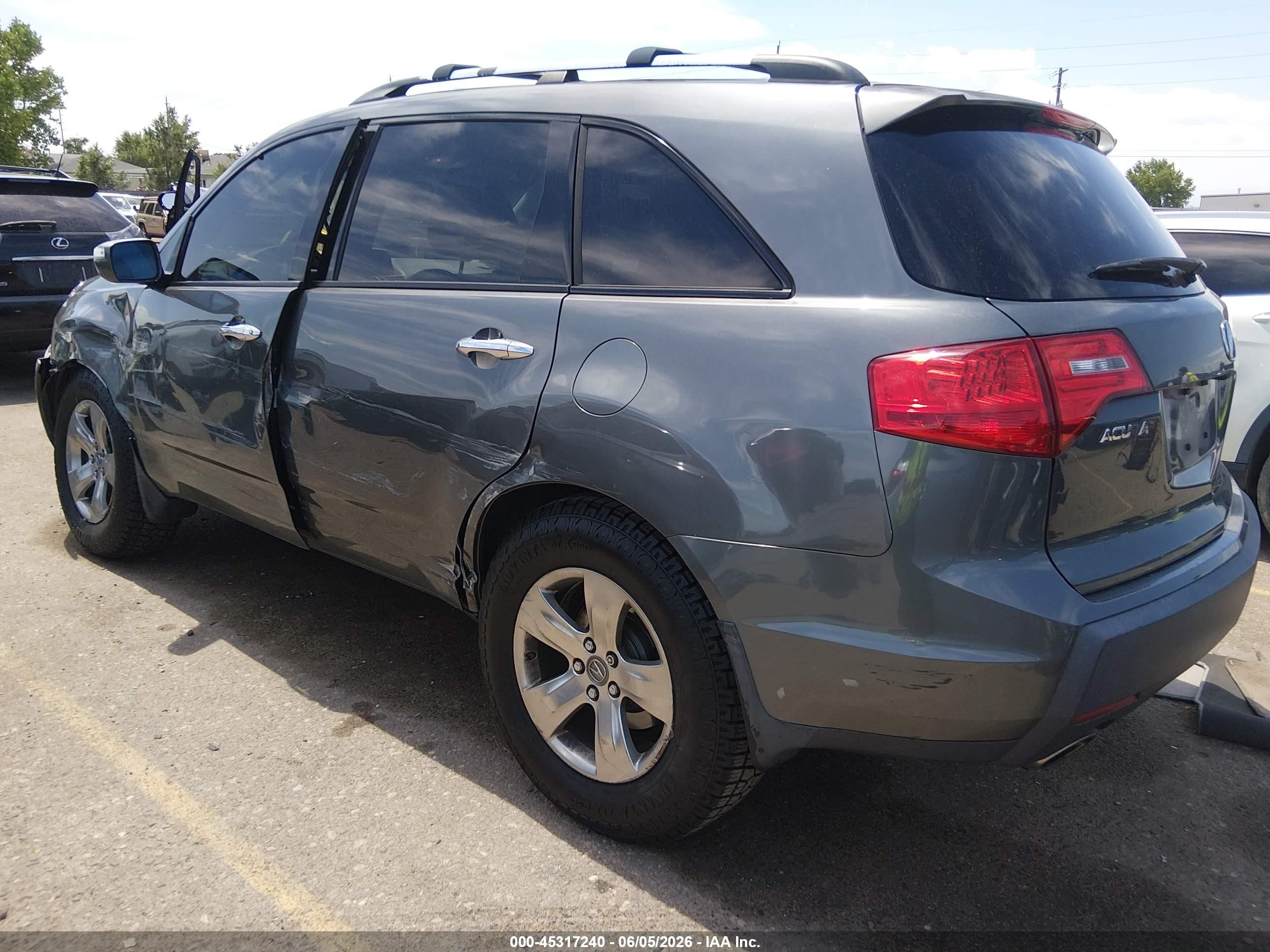 2007 Acura Mdx Sport Package Gray vin: 2HNYD28817H528420