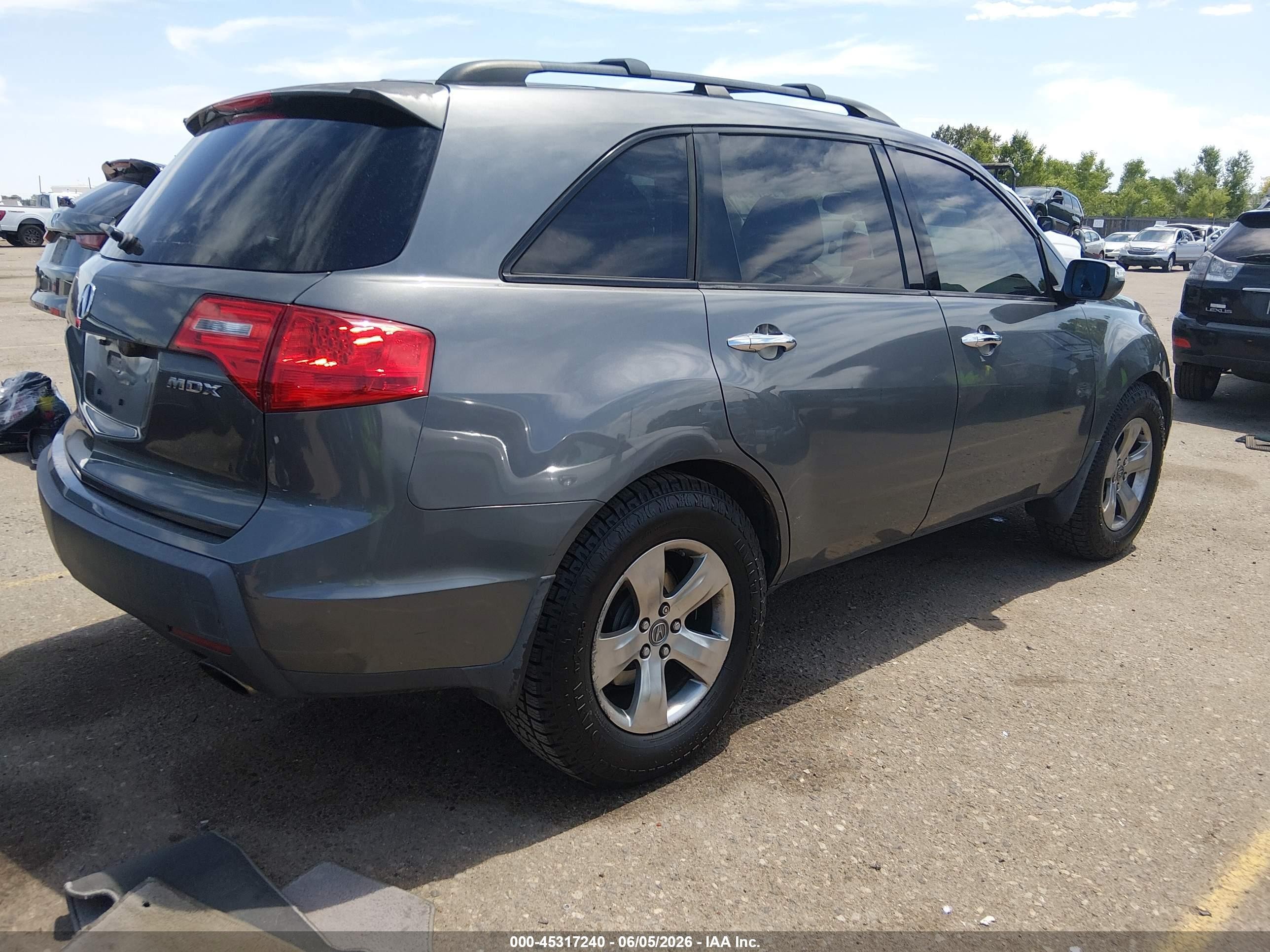 2007 Acura Mdx Sport Package Gray vin: 2HNYD28817H528420