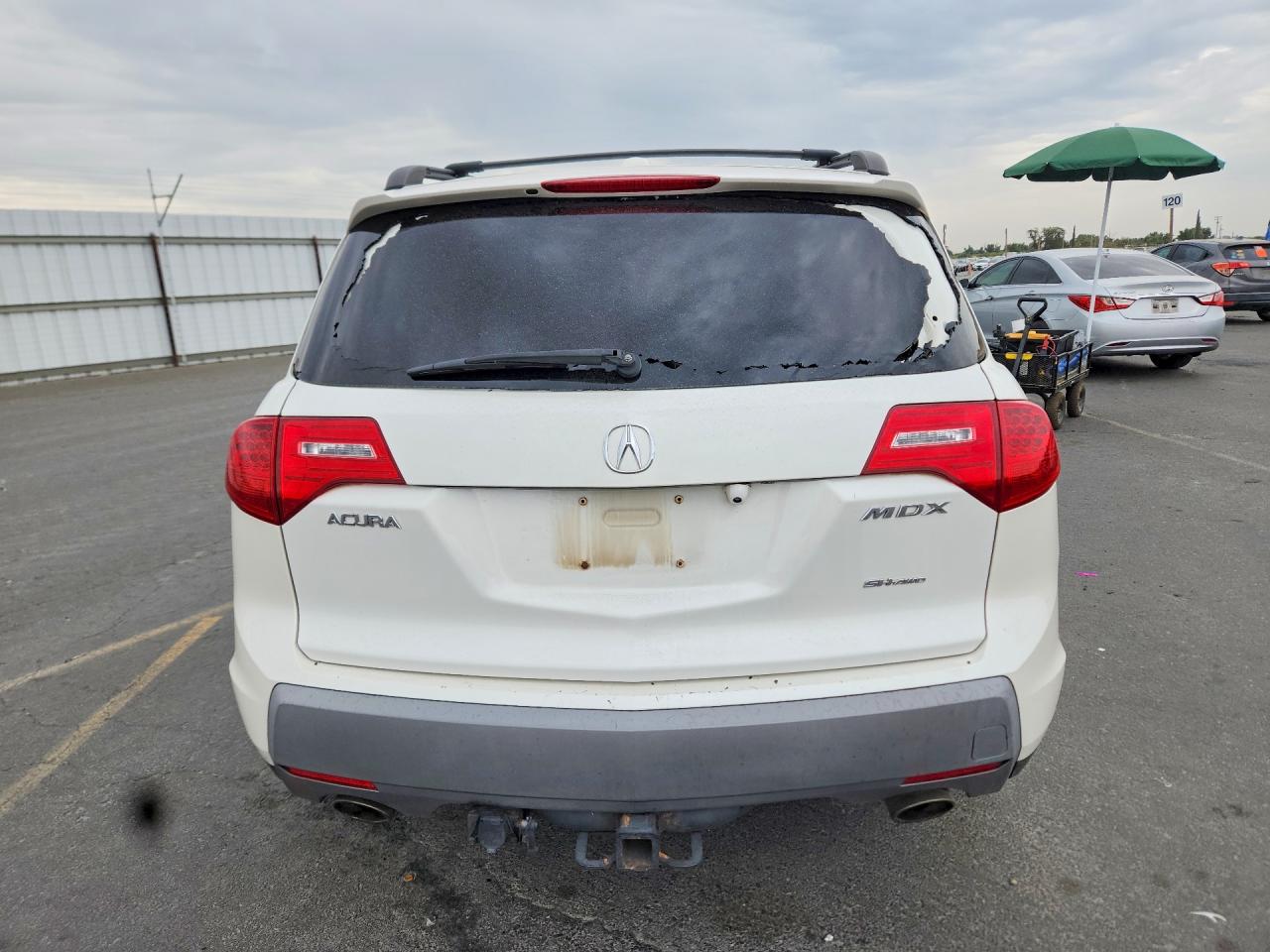 2008 Acura Mdx Sport White vin: 2HNYD28818H513112