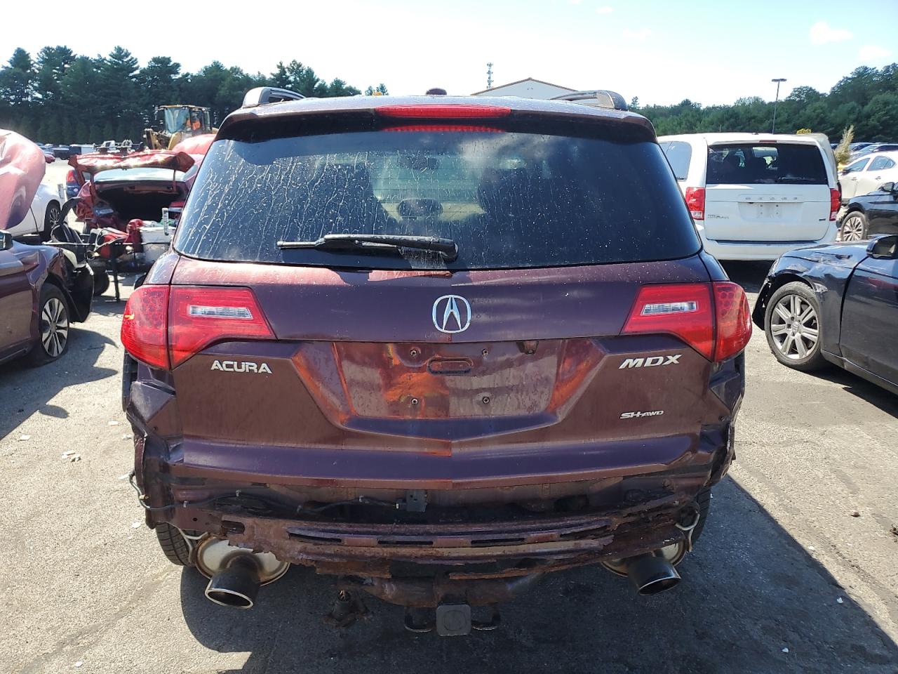 2008 Acura Mdx Sport Бордовый vin: 2HNYD28828H521283