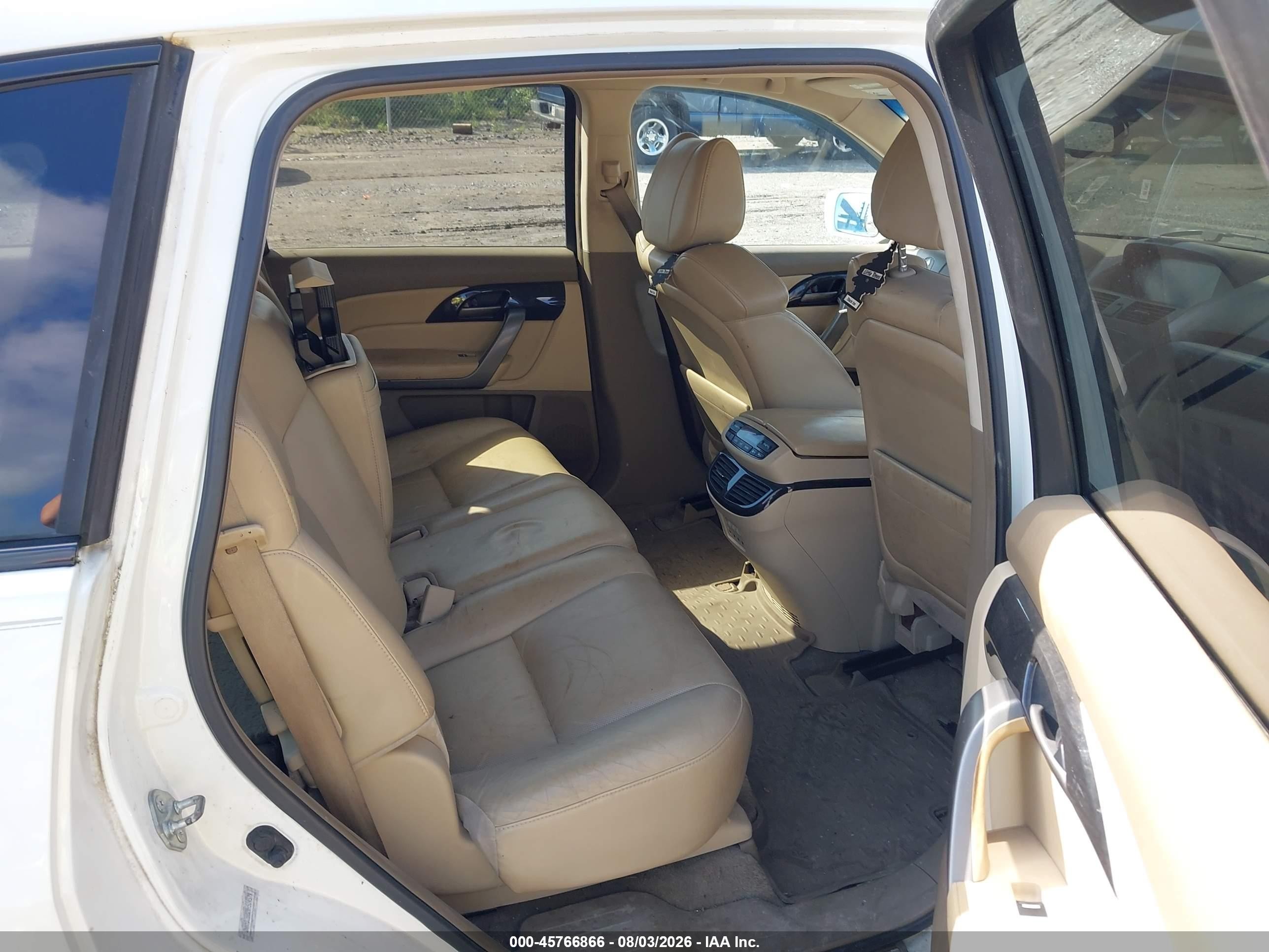 2009 Acura Mdx Sport Package White vin: 2HNYD28829H504579
