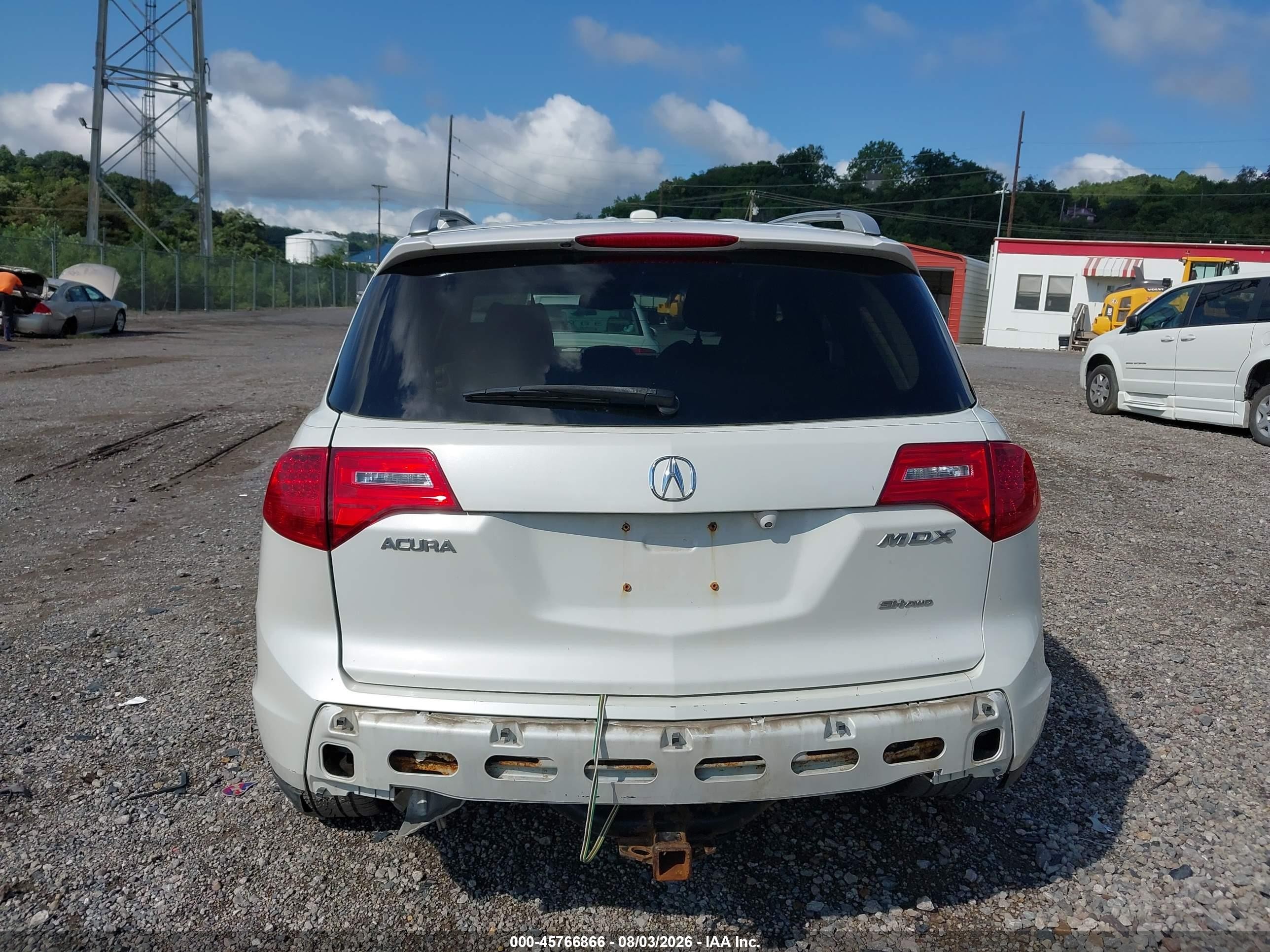 2009 Acura Mdx Sport Package White vin: 2HNYD28829H504579