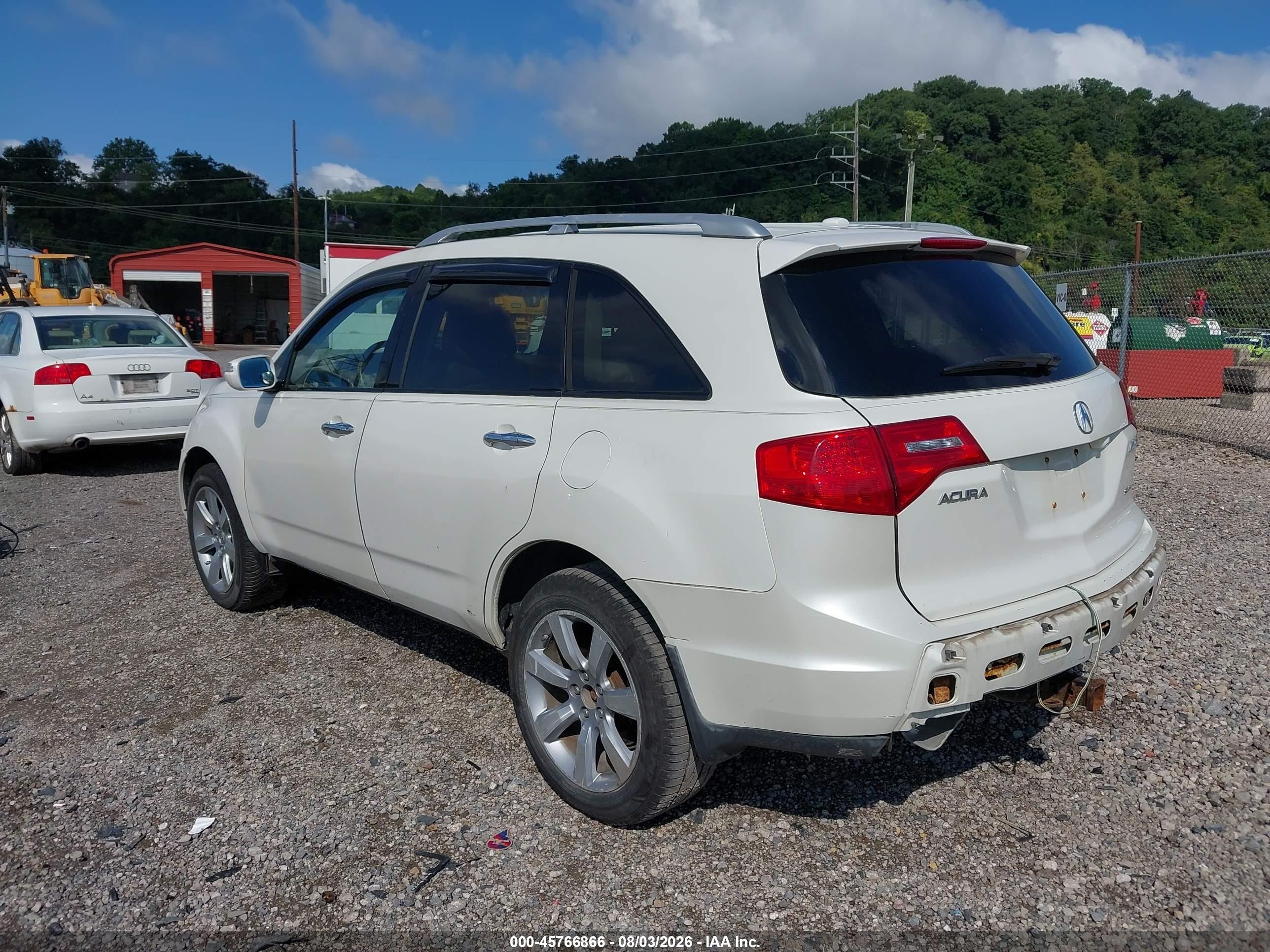 2009 Acura Mdx Sport Package White vin: 2HNYD28829H504579