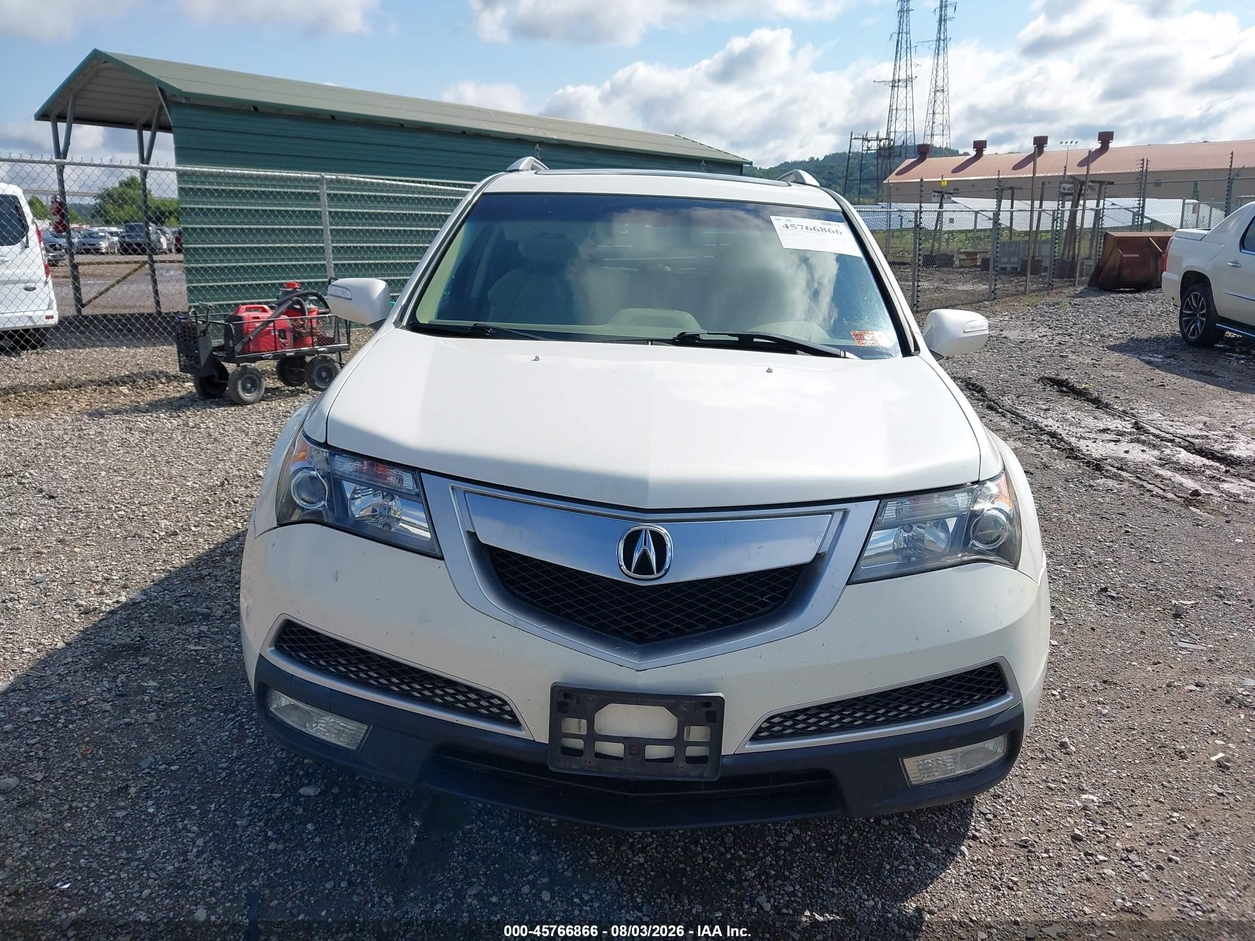 2009 Acura Mdx Sport Package White vin: 2HNYD28829H504579