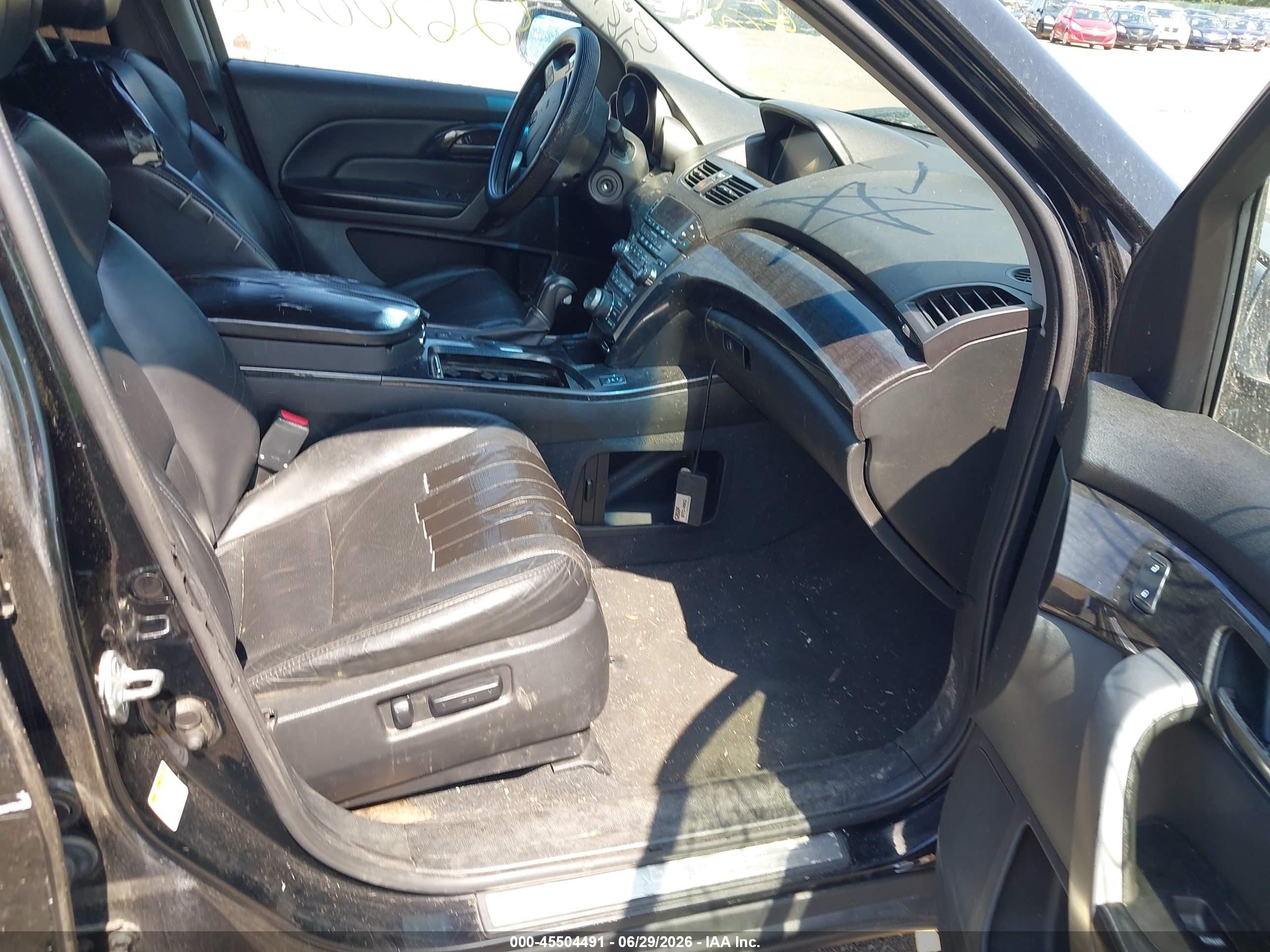 2009 Acura Mdx Sport Package Black vin: 2HNYD28829H512388