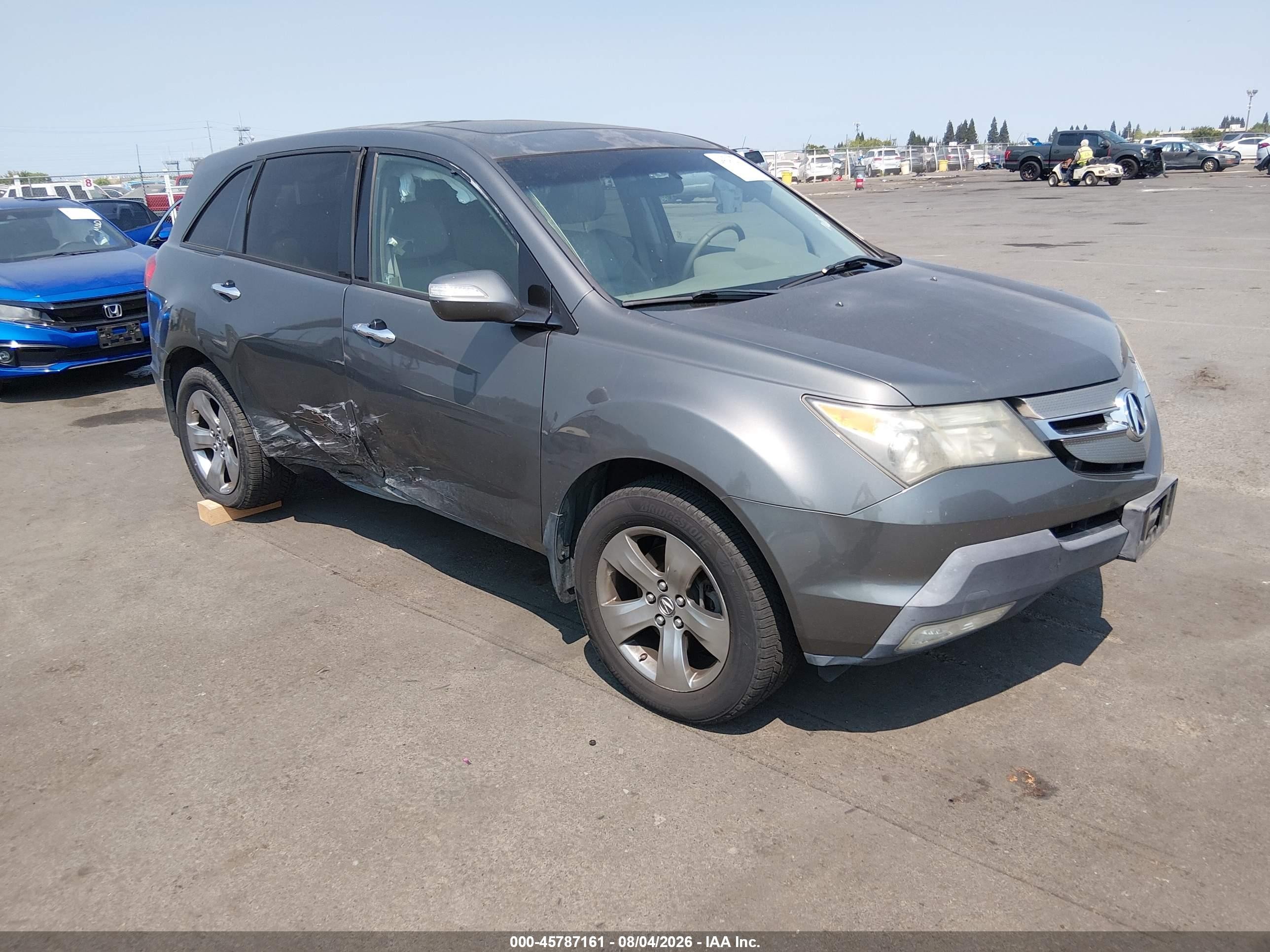 2007 Acura Mdx Sport Package Gray vin: 2HNYD28837H520464