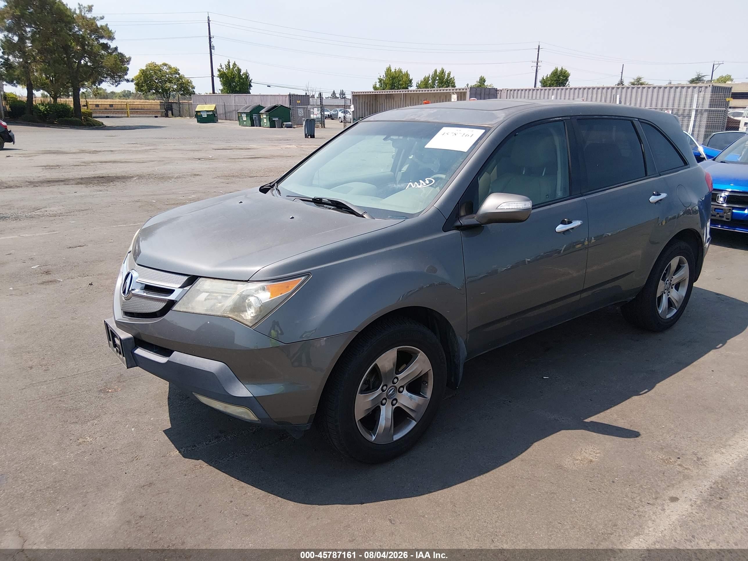 2007 Acura Mdx Sport Package Gray vin: 2HNYD28837H520464