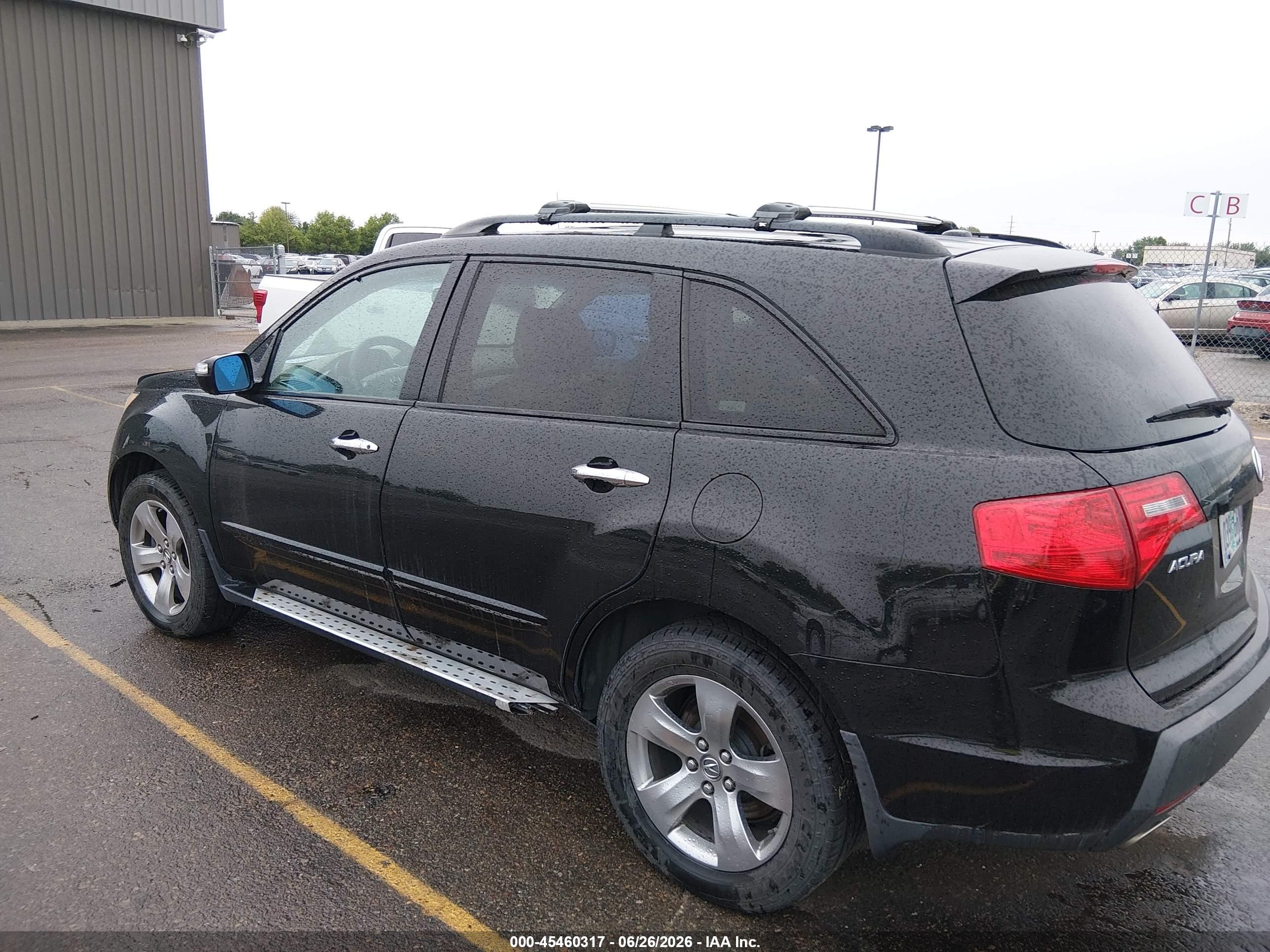 2008 Acura Mdx Sport Package Black vin: 2HNYD28868H504048
