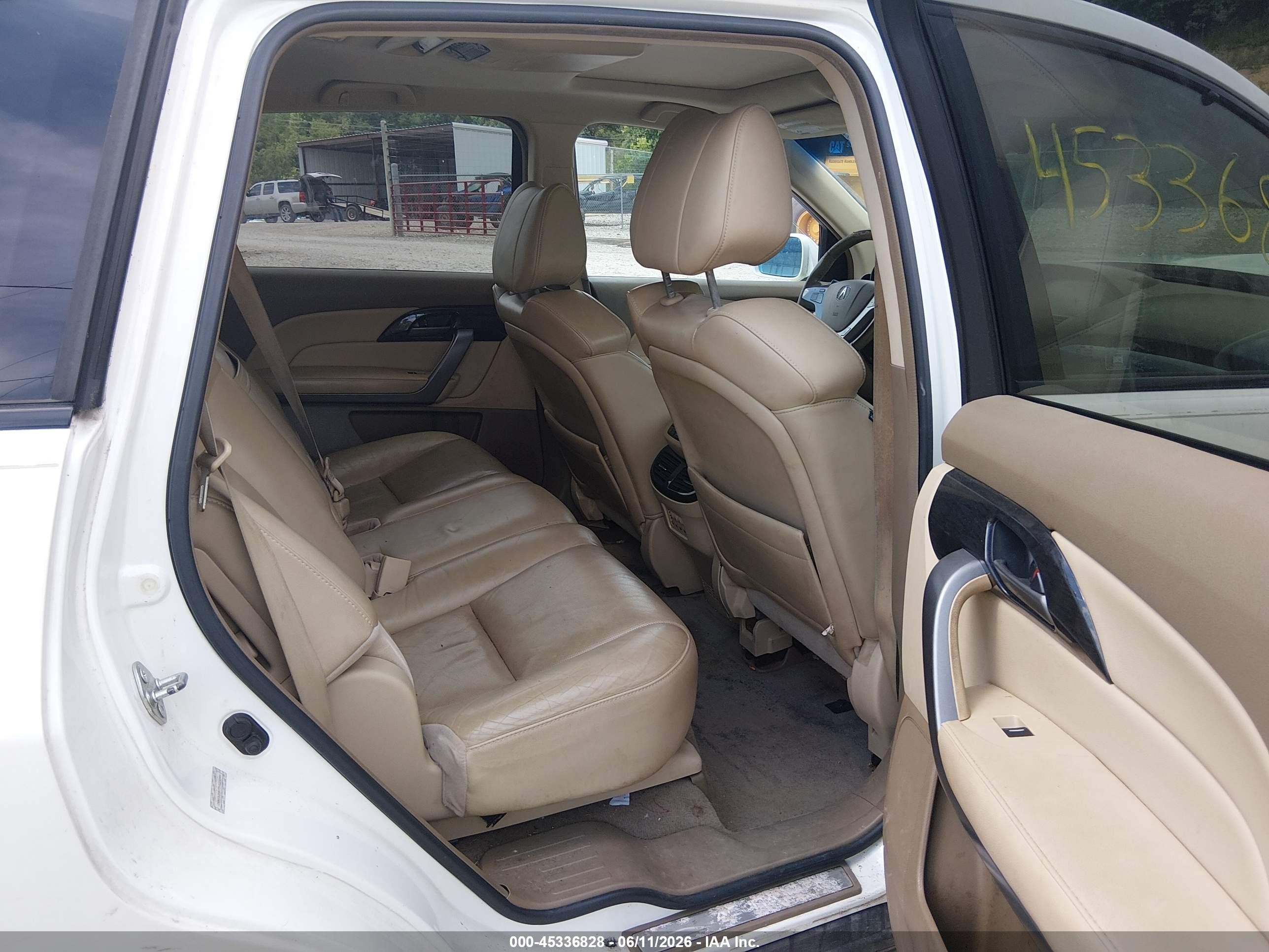 2007 Acura Mdx Sport Package White vin: 2HNYD28877H523044