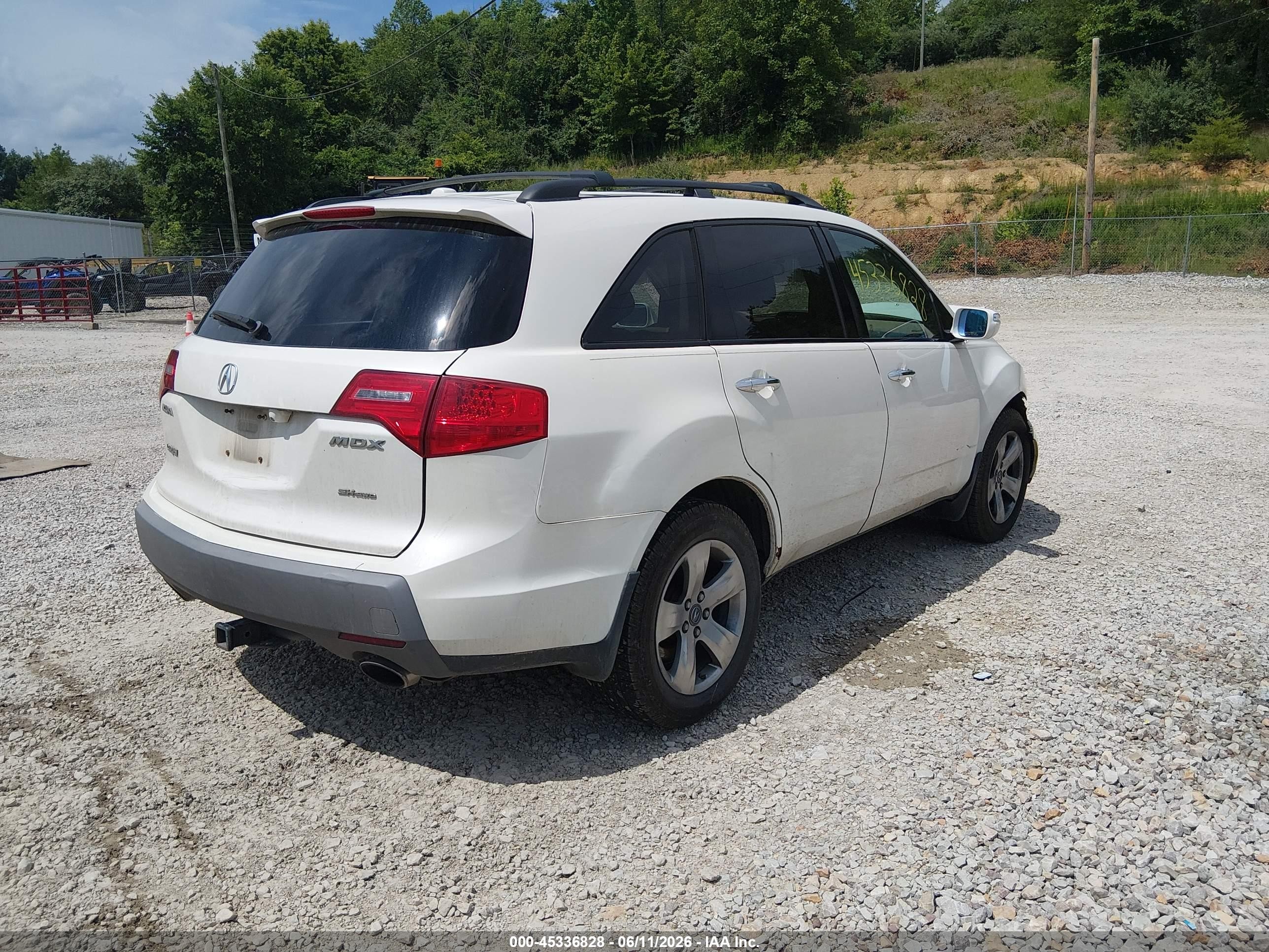 2007 Acura Mdx Sport Package White vin: 2HNYD28877H523044