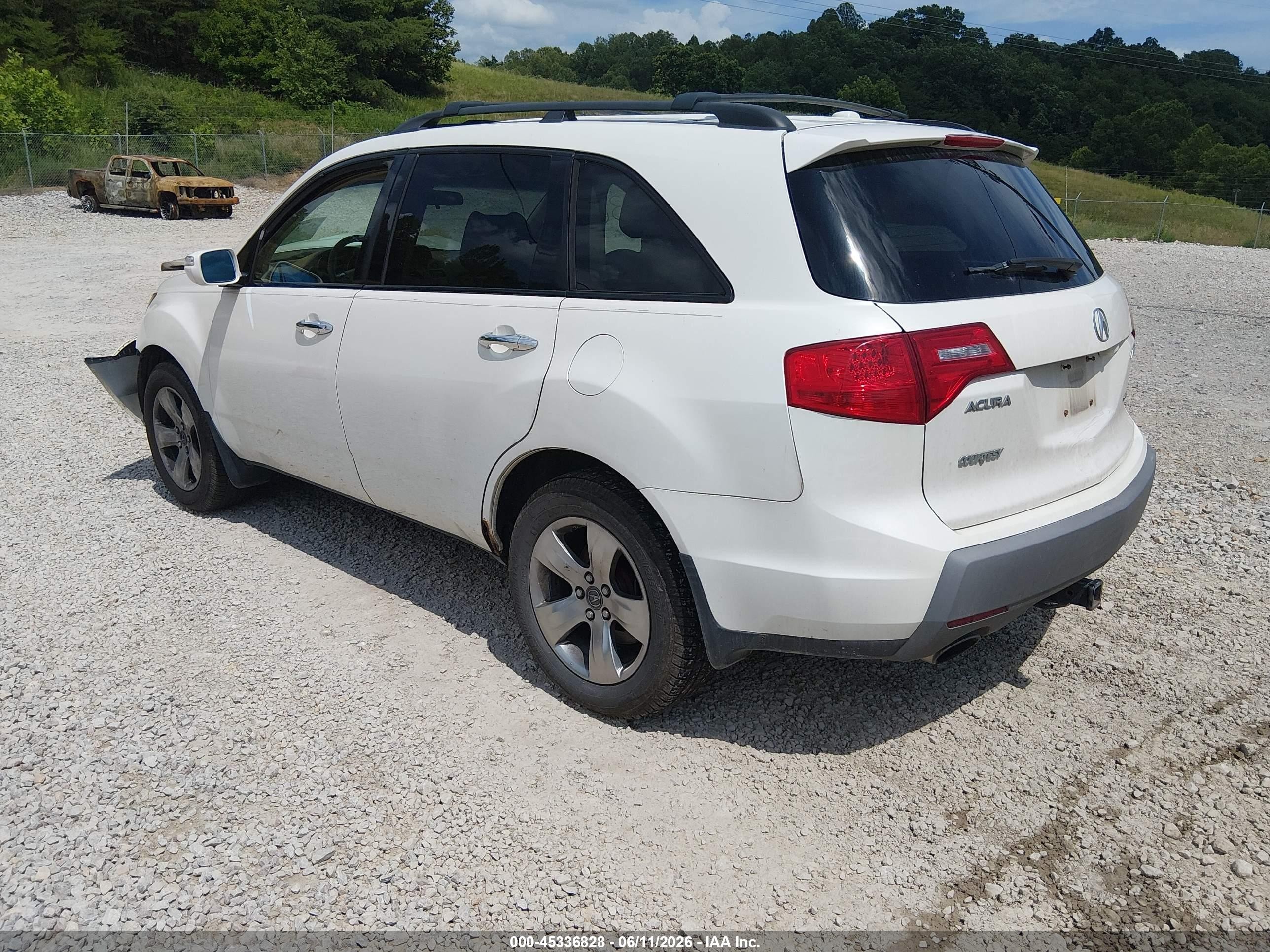 2007 Acura Mdx Sport Package White vin: 2HNYD28877H523044