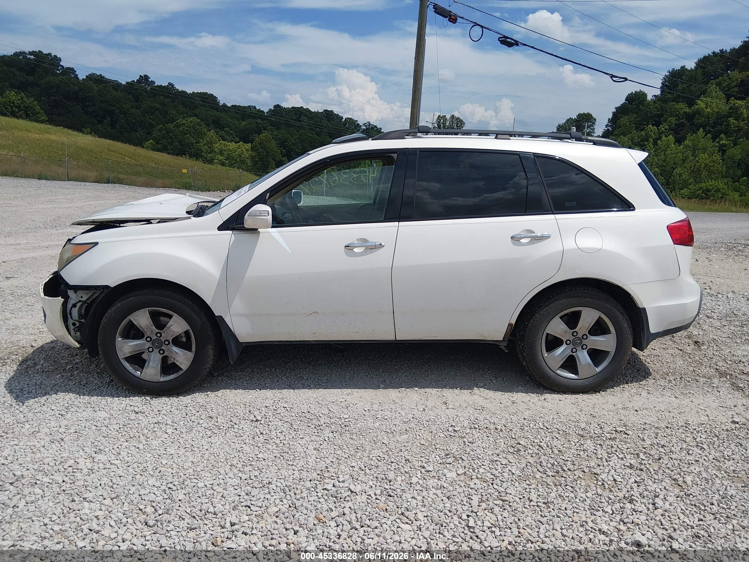 2007 Acura Mdx Sport Package White vin: 2HNYD28877H523044