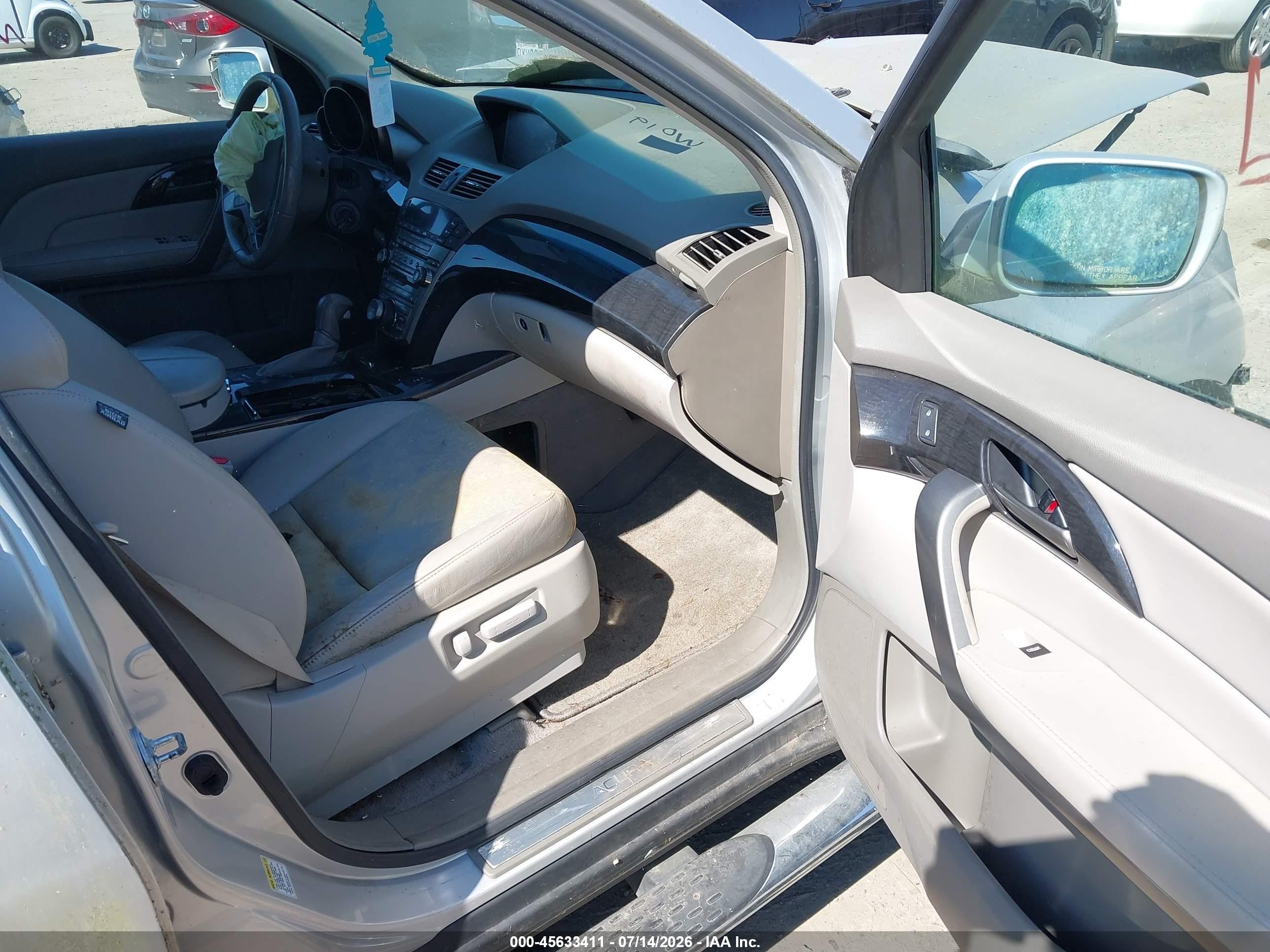 2009 Acura Mdx Sport Package Silver vin: 2HNYD28879H514654