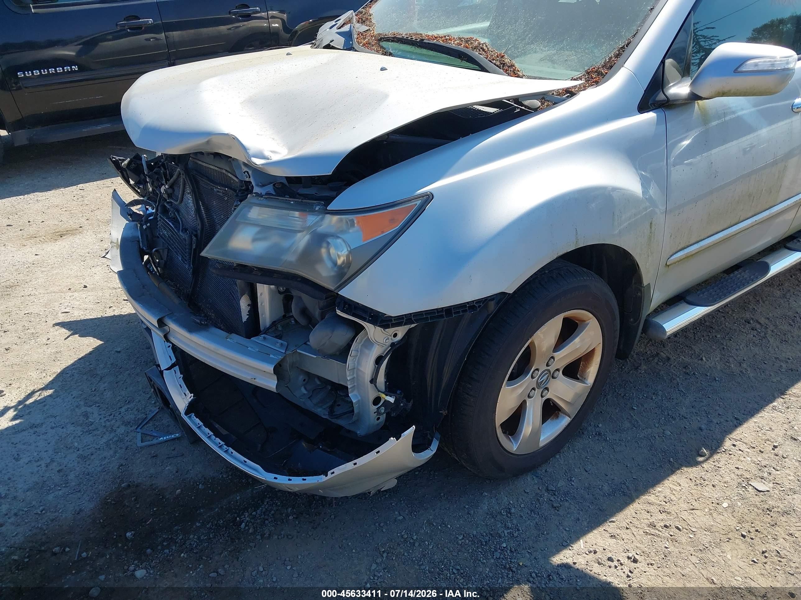 2009 Acura Mdx Sport Package Silver vin: 2HNYD28879H514654