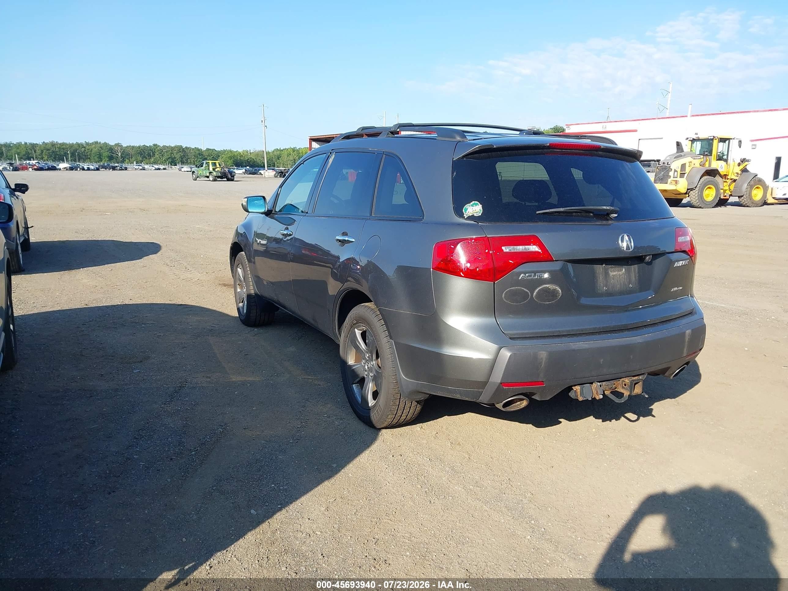 2007 Acura Mdx Sport Package Gray vin: 2HNYD288X7H552120