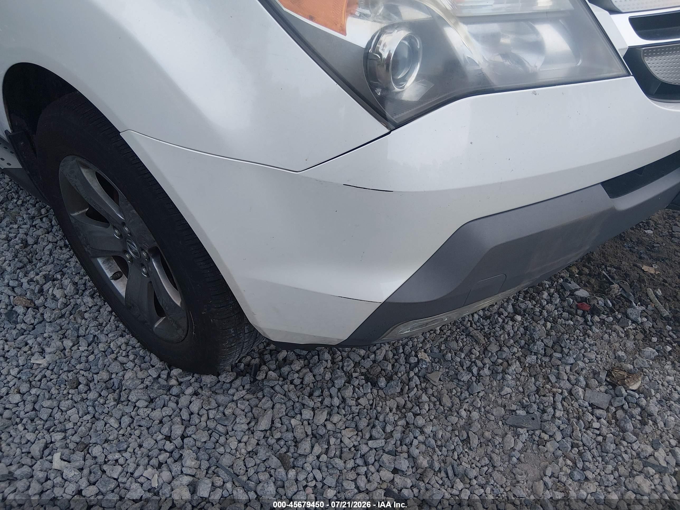 2008 Acura Mdx Sport Package White vin: 2HNYD288X8H545511