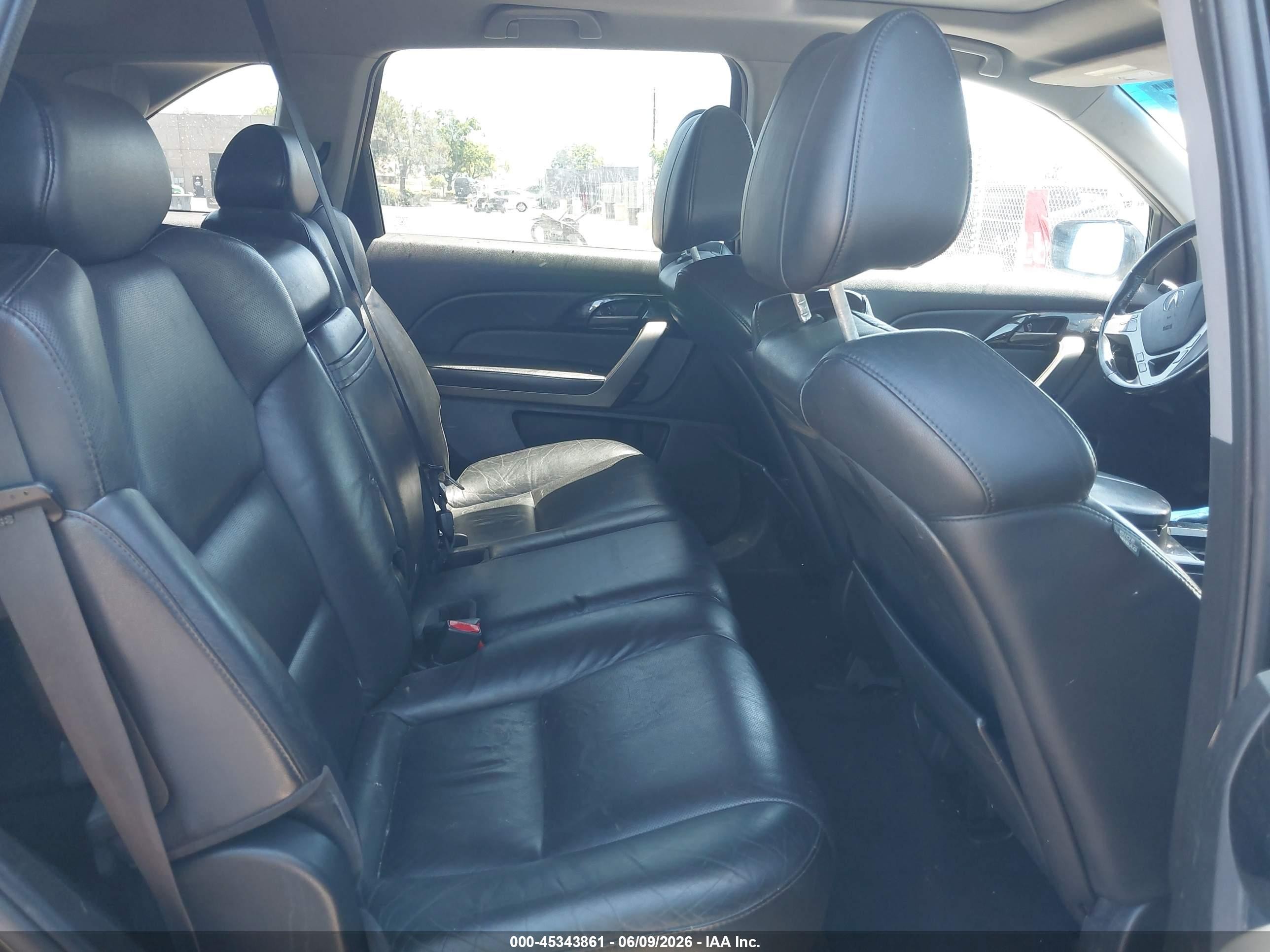 2008 Acura Mdx Sport Package Black vin: 2HNYD288X8H555326