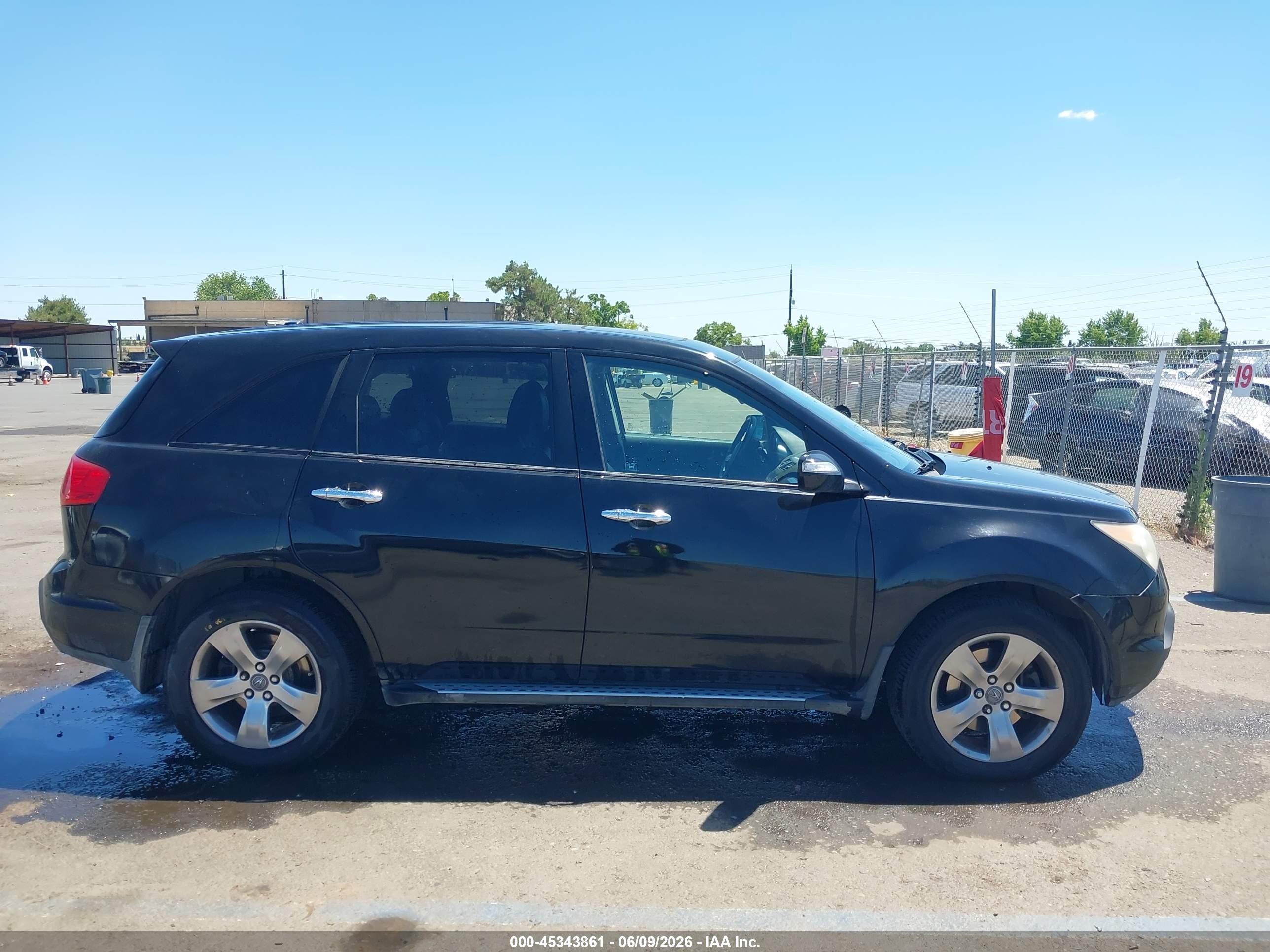 2008 Acura Mdx Sport Package Black vin: 2HNYD288X8H555326