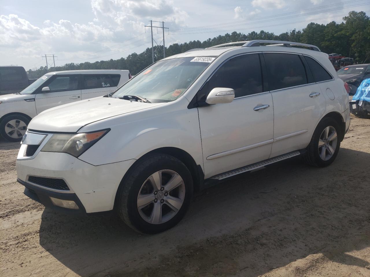 2009 Acura Rdx White vin: 2HNYD2H20AH503818