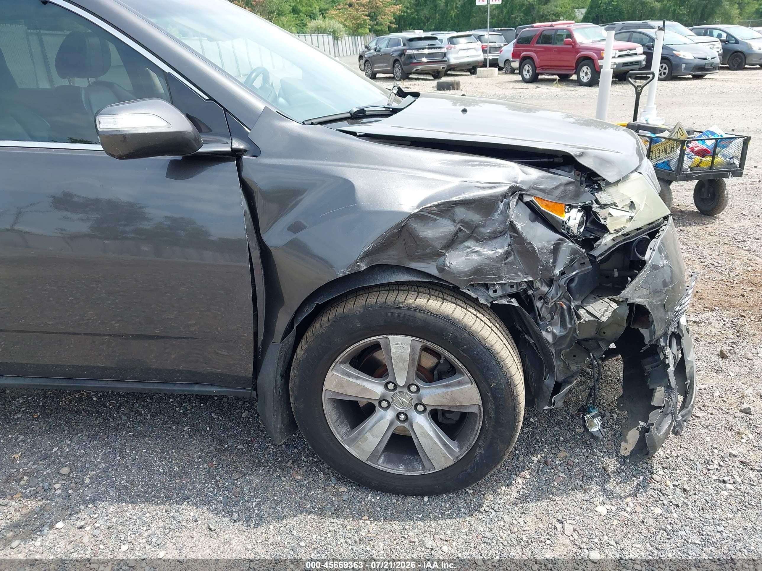 2011 Acura Mdx   Gray vin: 2HNYD2H20BH537291