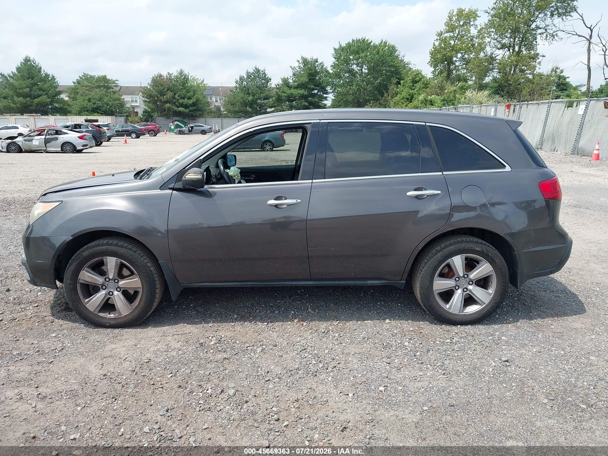 2011 Acura Mdx   Gray vin: 2HNYD2H20BH537291
