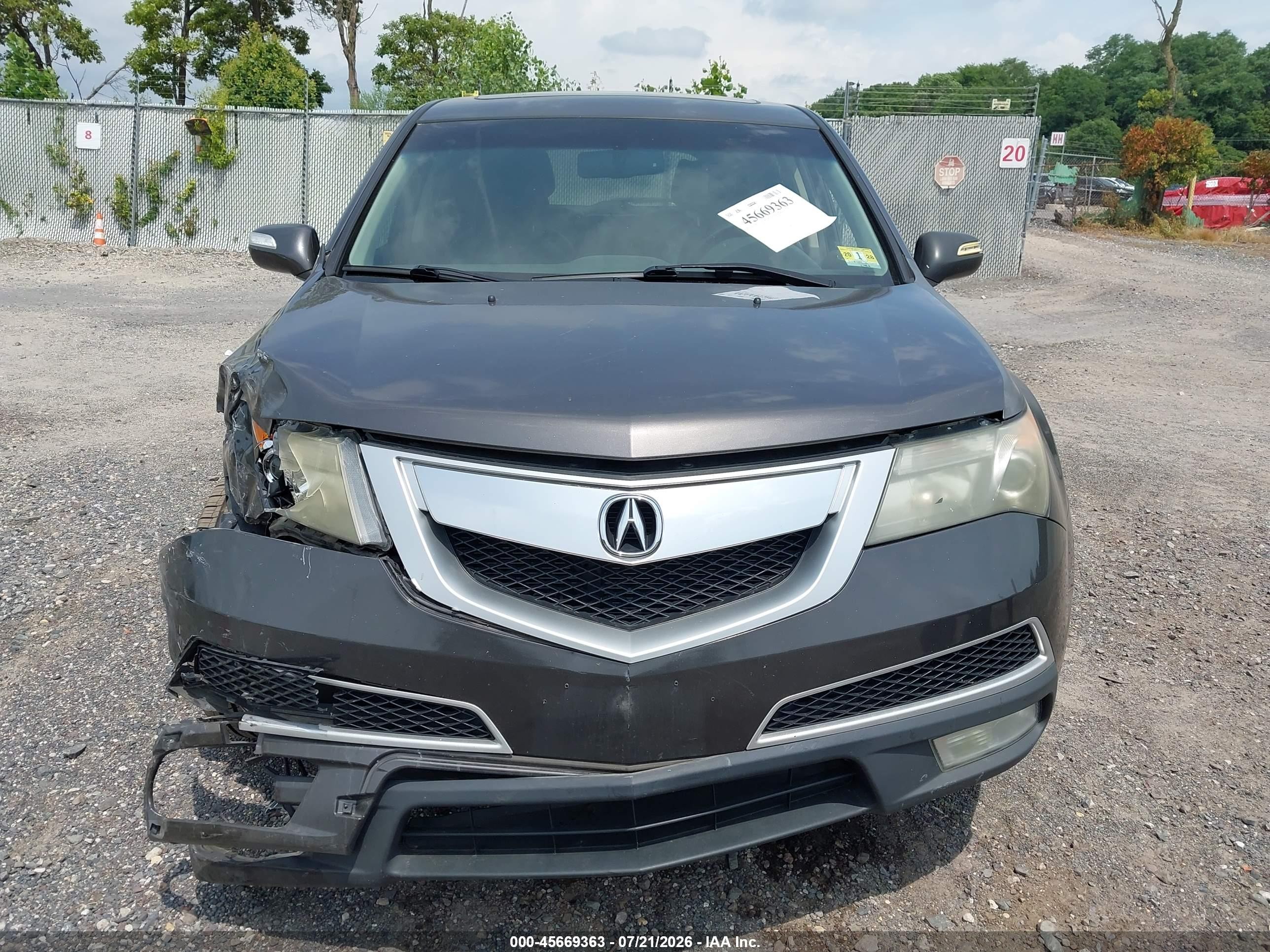 2011 Acura Mdx   Gray vin: 2HNYD2H20BH537291