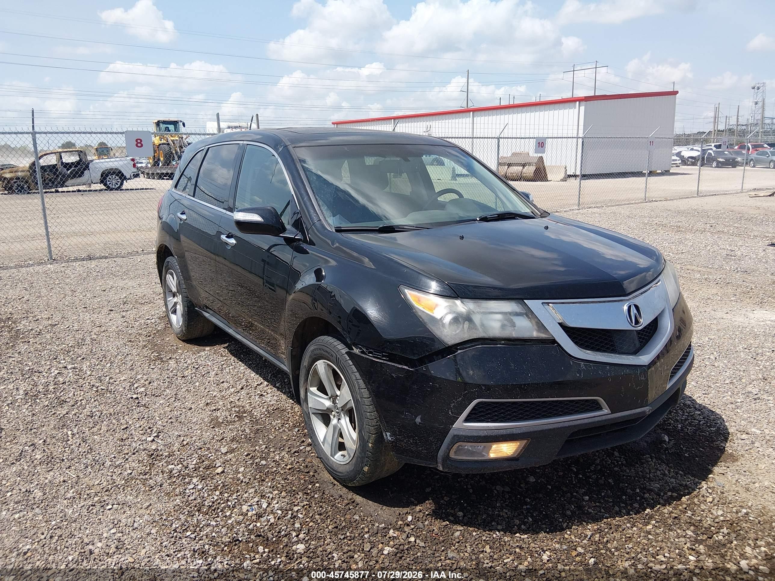 2012 Acura Mdx   Black vin: 2HNYD2H20CH509590