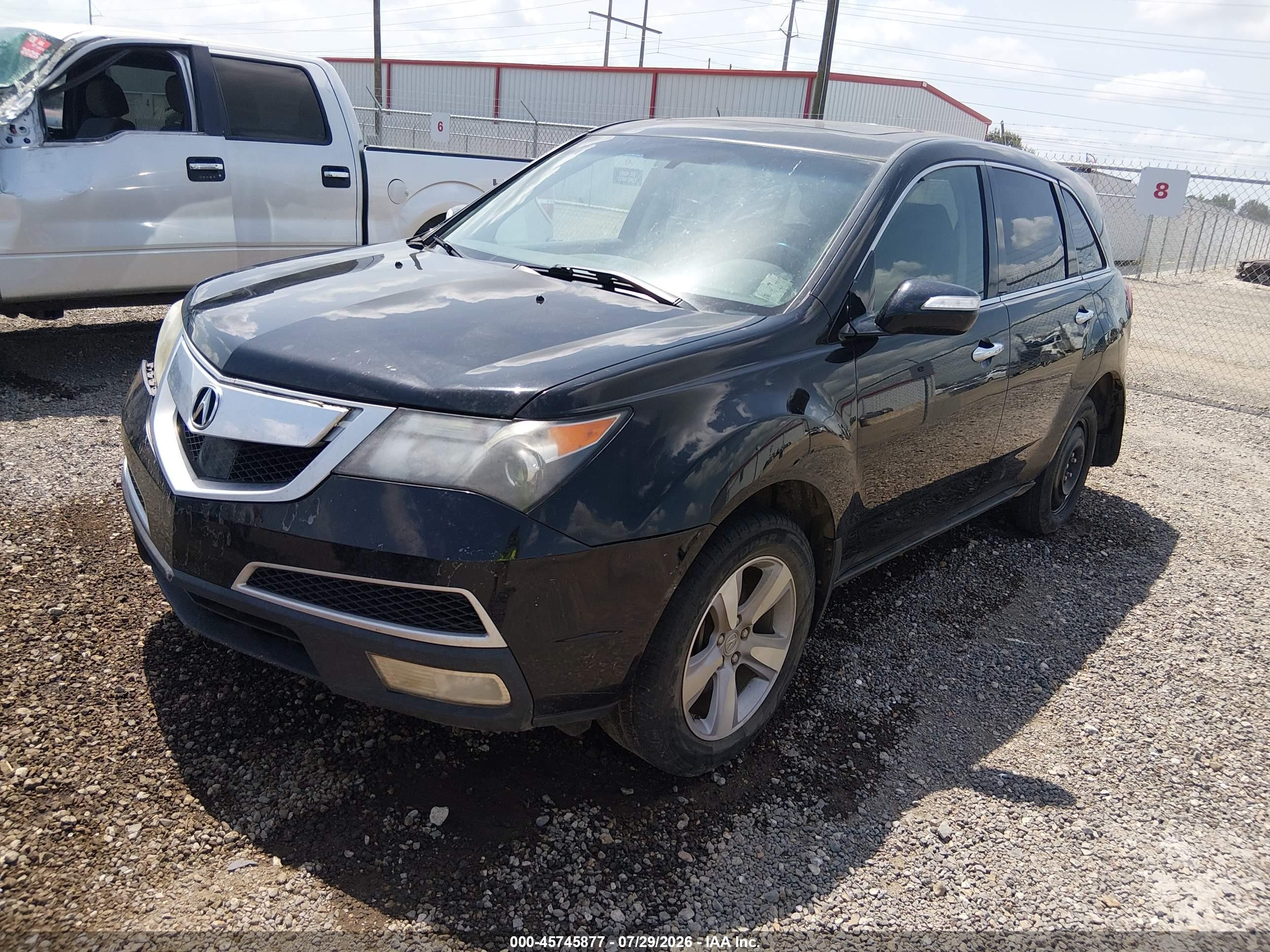 2012 Acura Mdx   Black vin: 2HNYD2H20CH509590