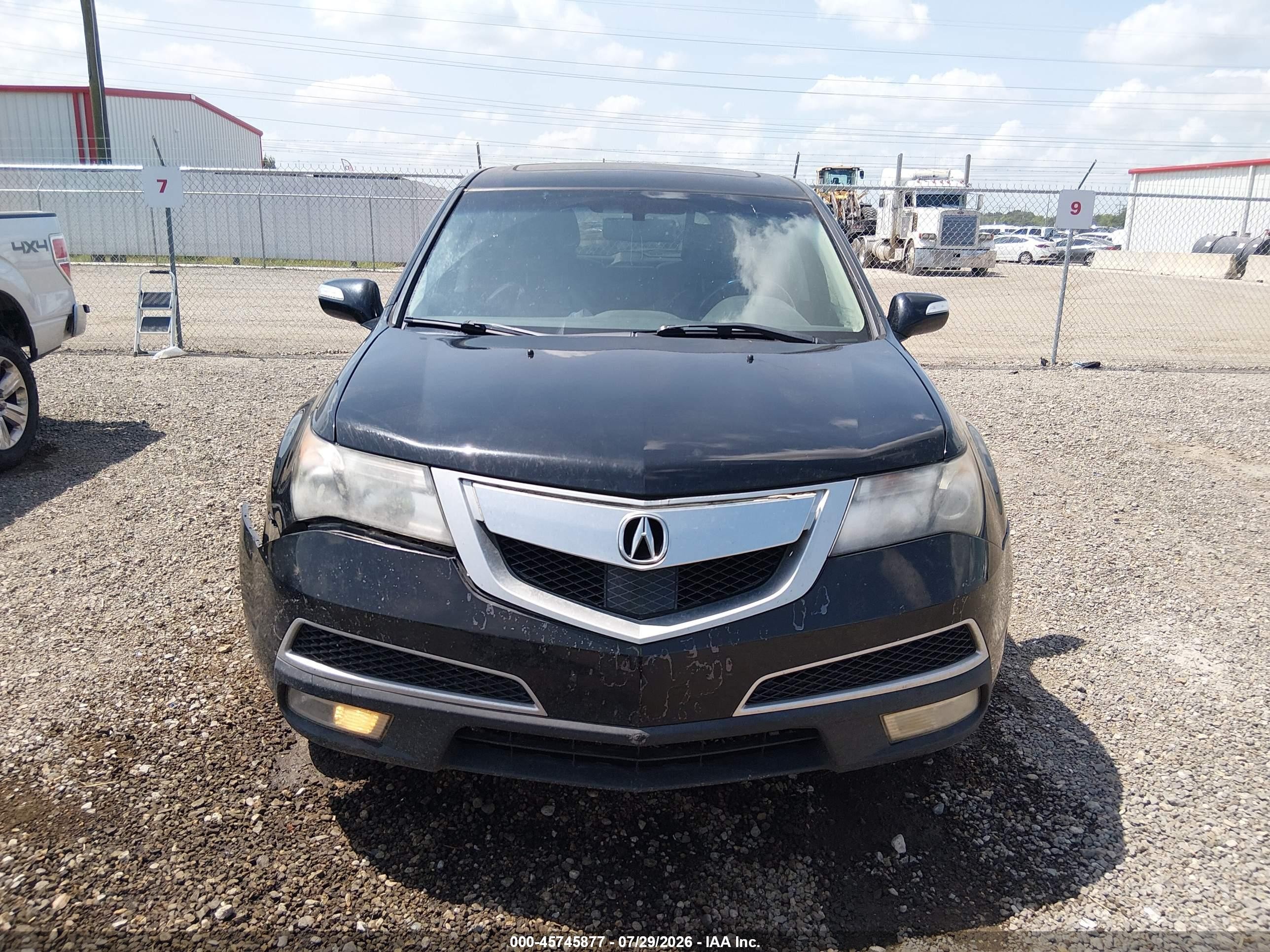 2012 Acura Mdx   Black vin: 2HNYD2H20CH509590