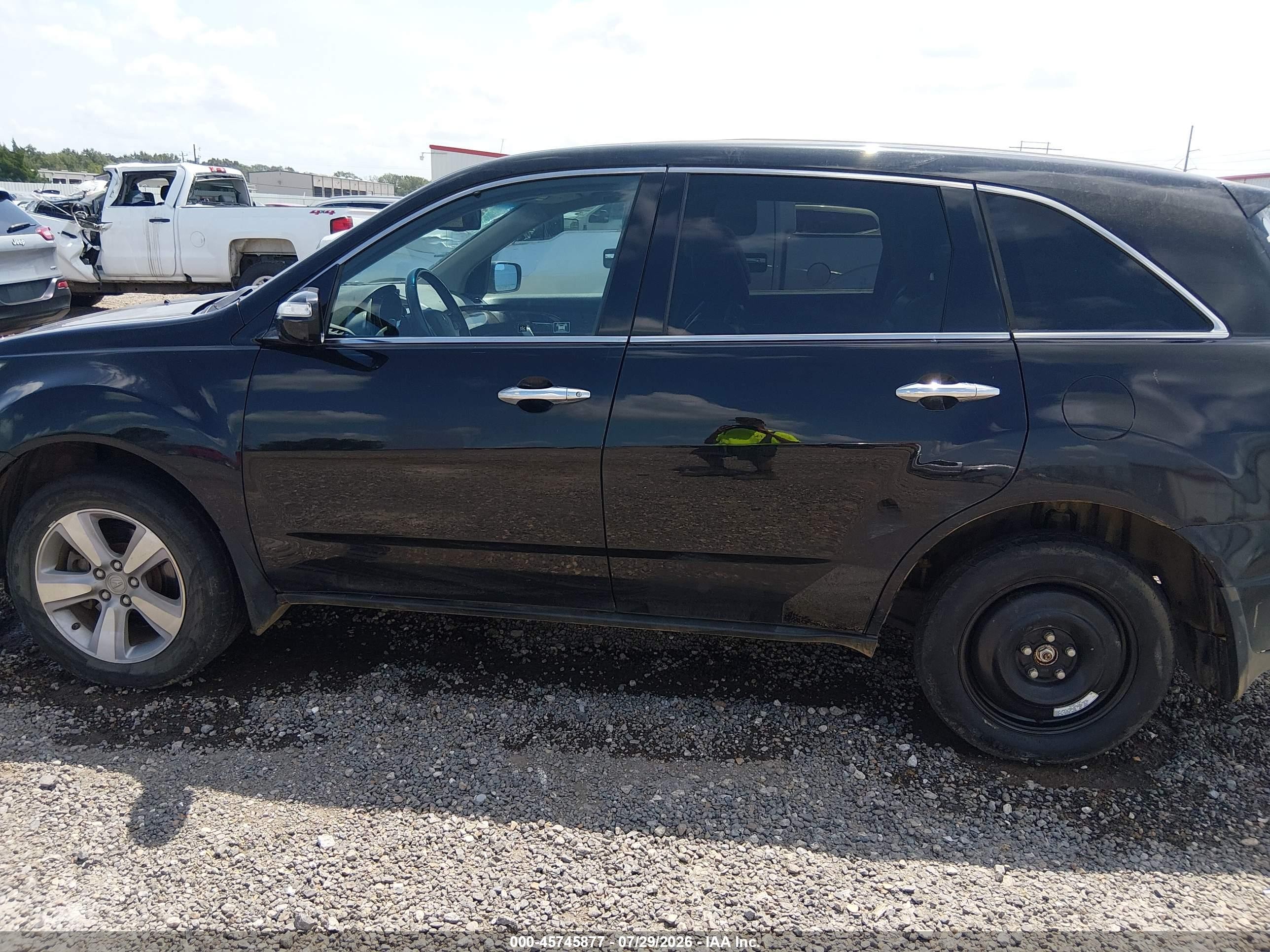 2012 Acura Mdx   Black vin: 2HNYD2H20CH509590