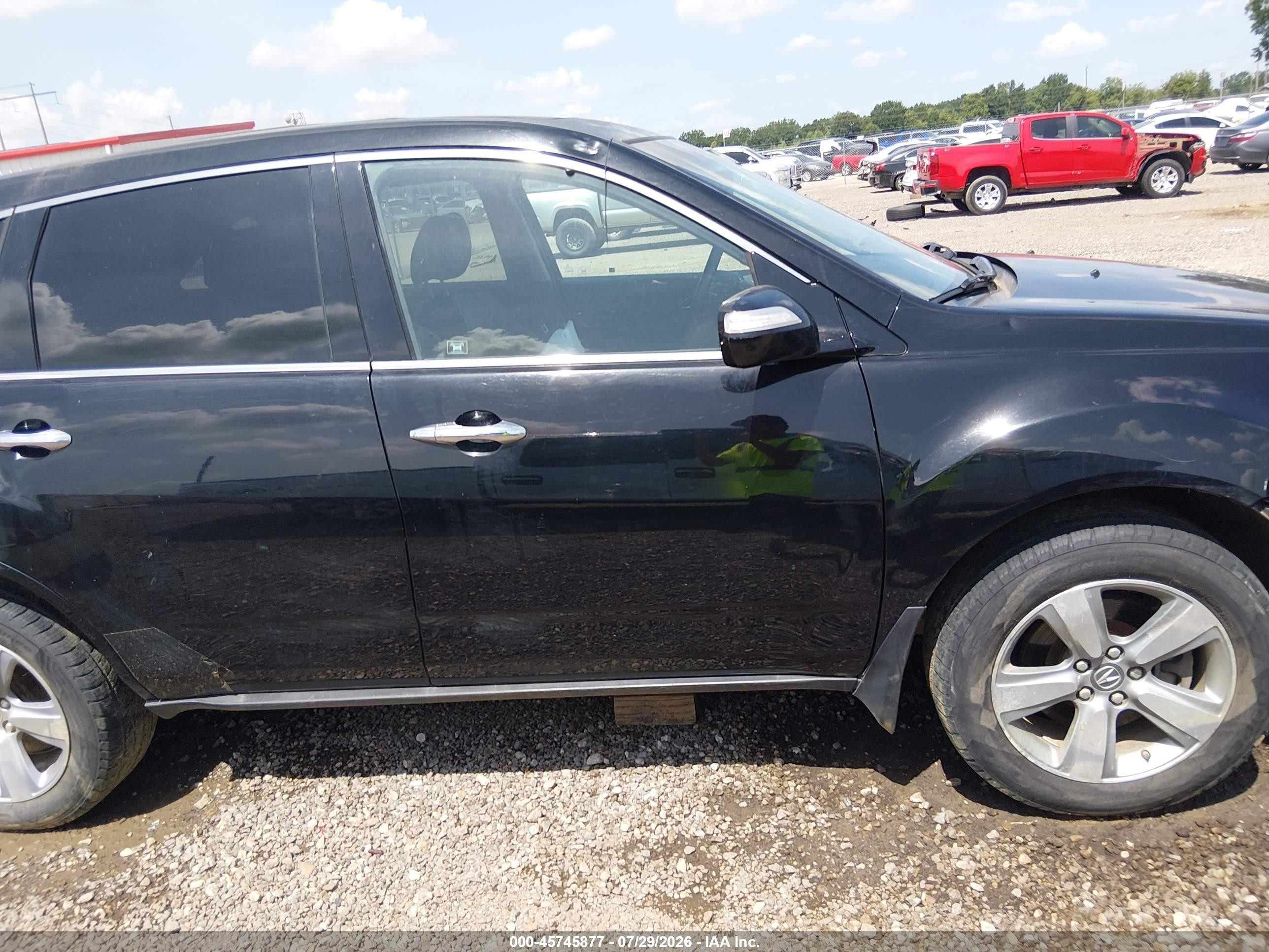 2012 Acura Mdx   Black vin: 2HNYD2H20CH509590