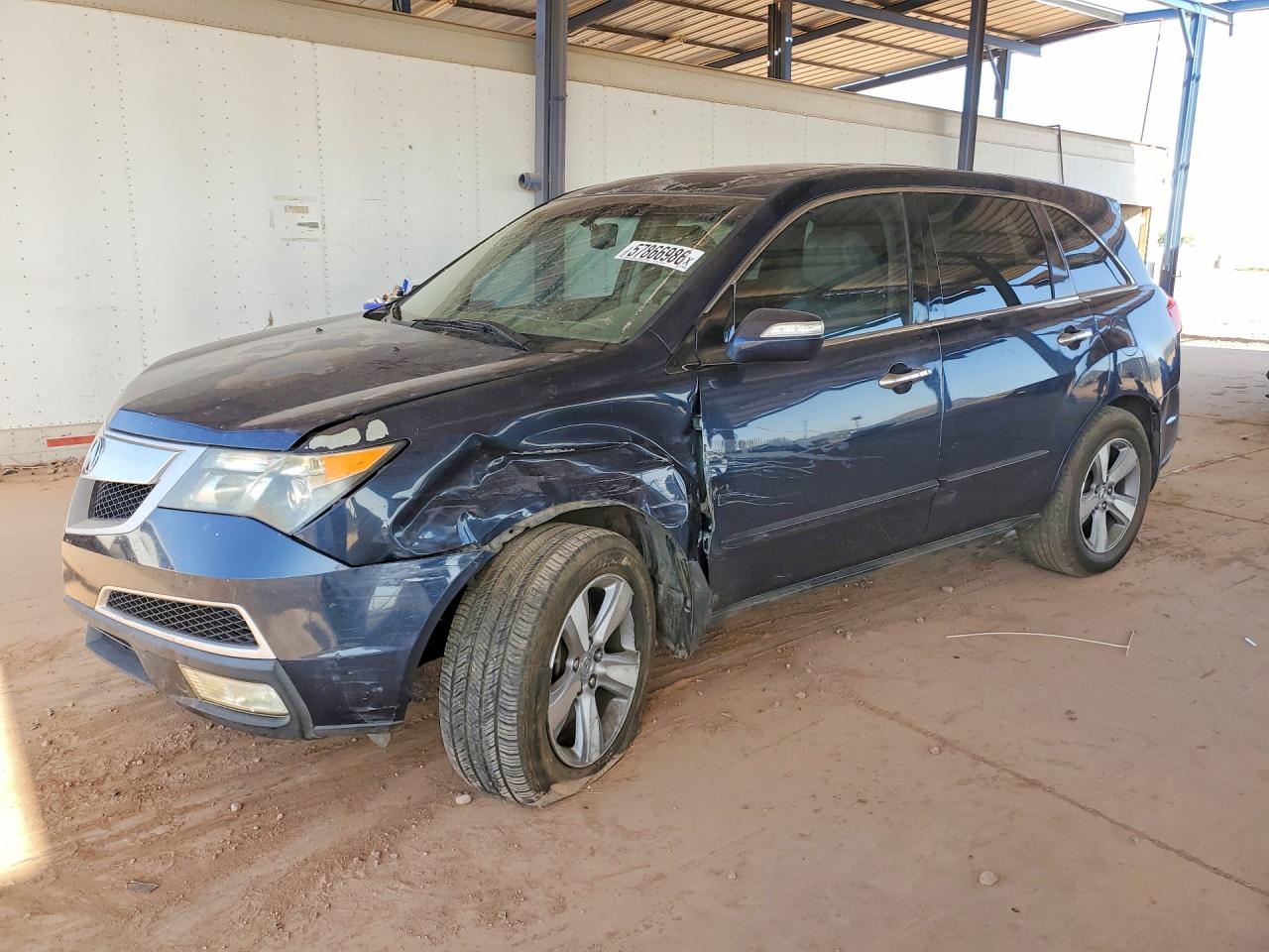 2012 Acura Mdx Blue vin: 2HNYD2H20CH514627