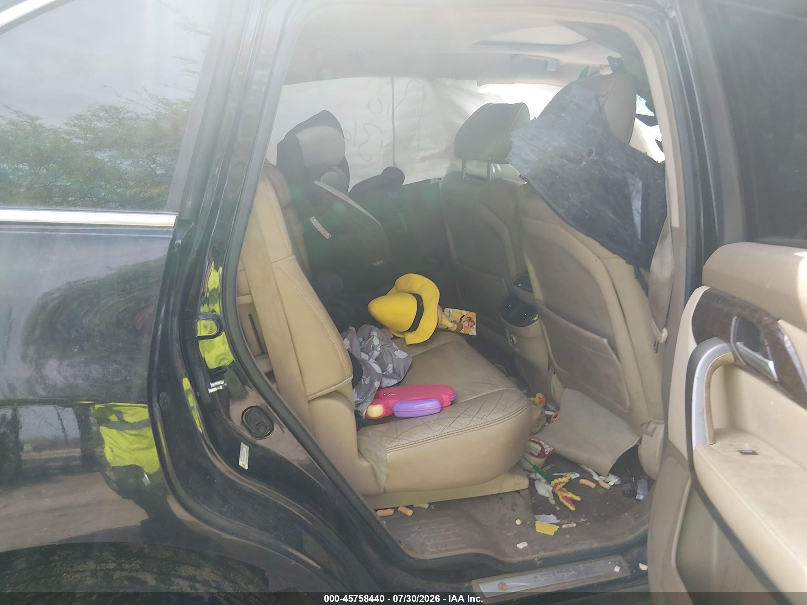 2012 Acura Mdx   Черный vin: 2HNYD2H20CH522307