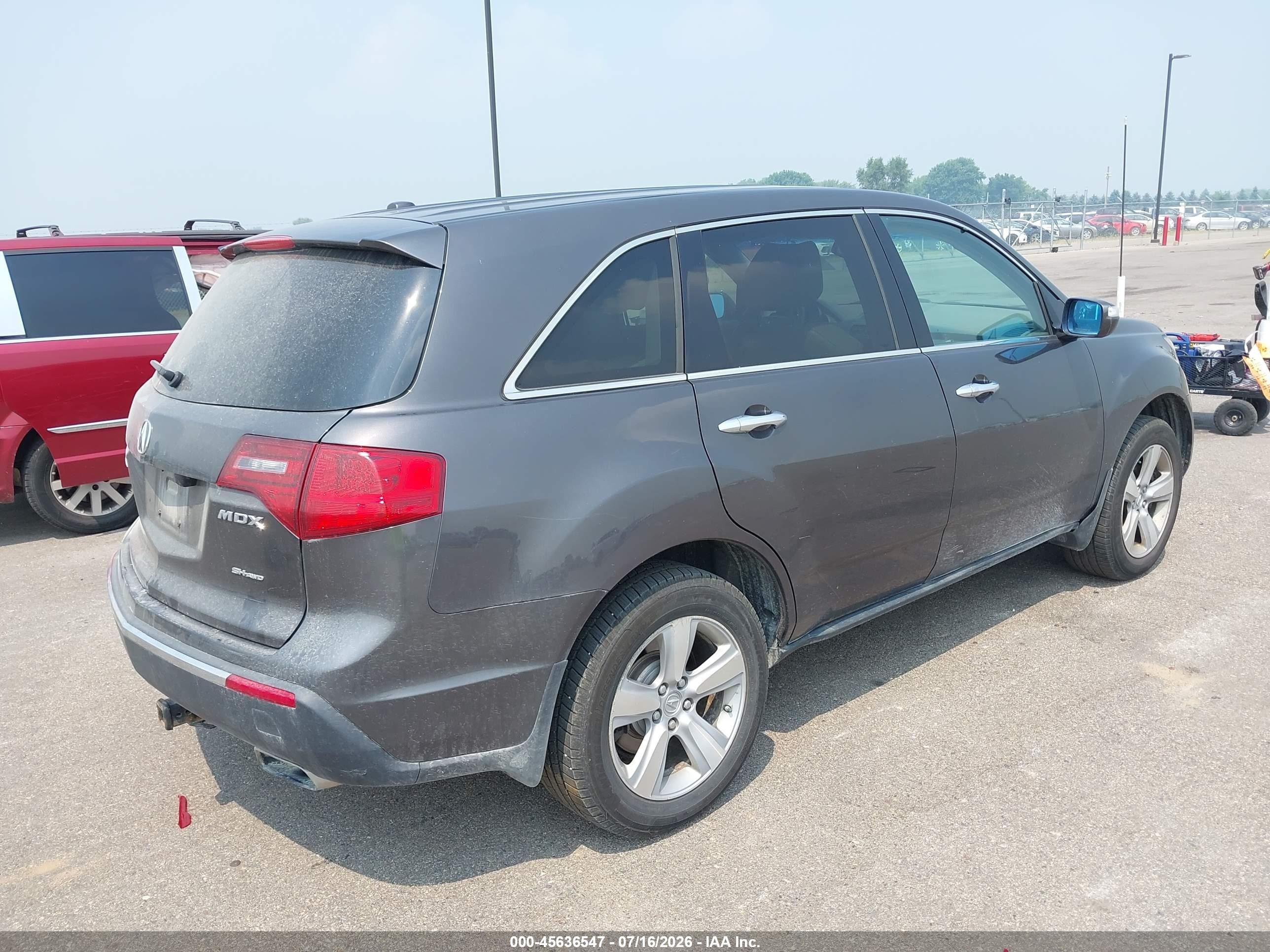2010 Acura Mdx   Gray vin: 2HNYD2H21AH526475