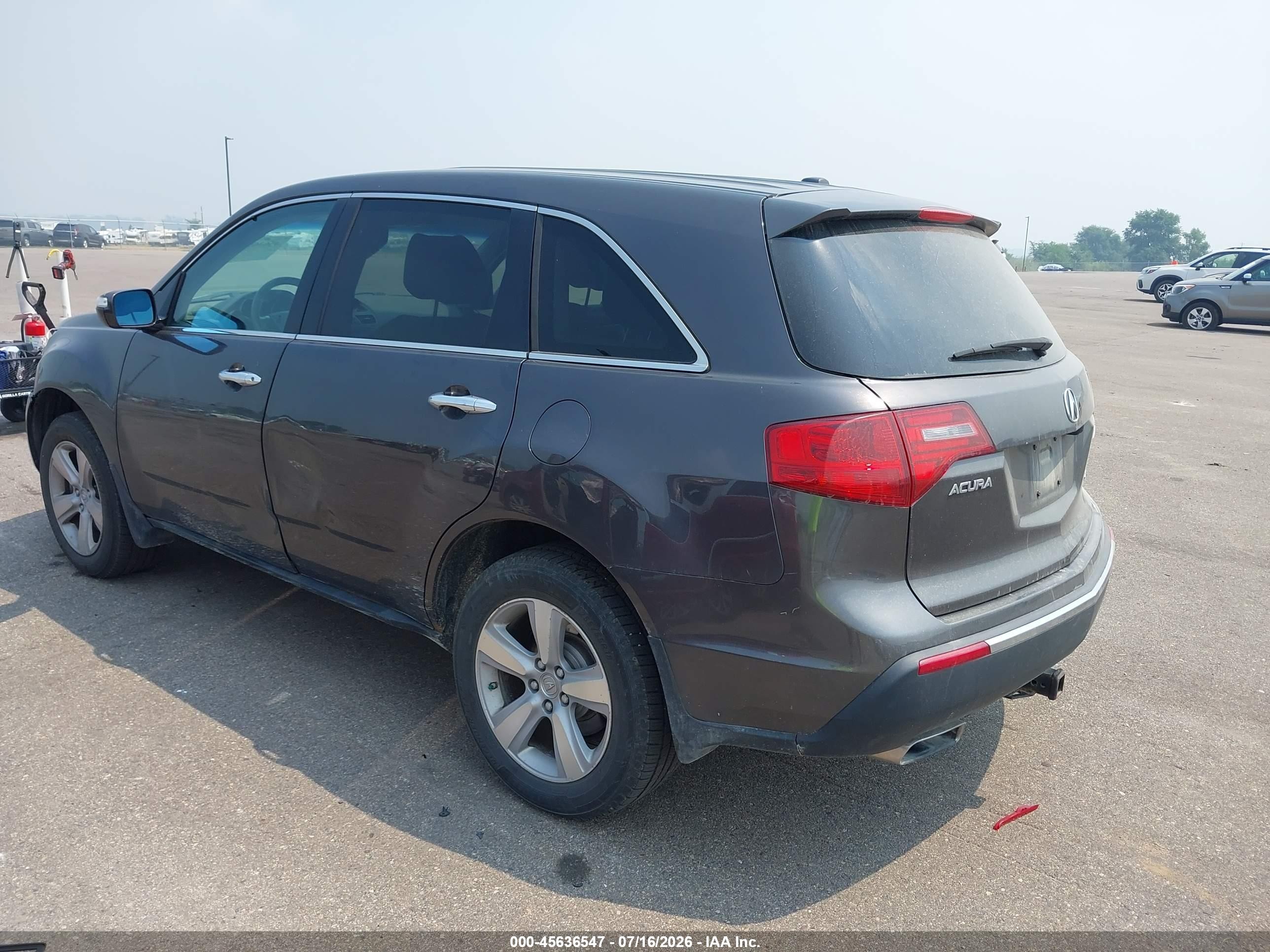 2010 Acura Mdx   Gray vin: 2HNYD2H21AH526475