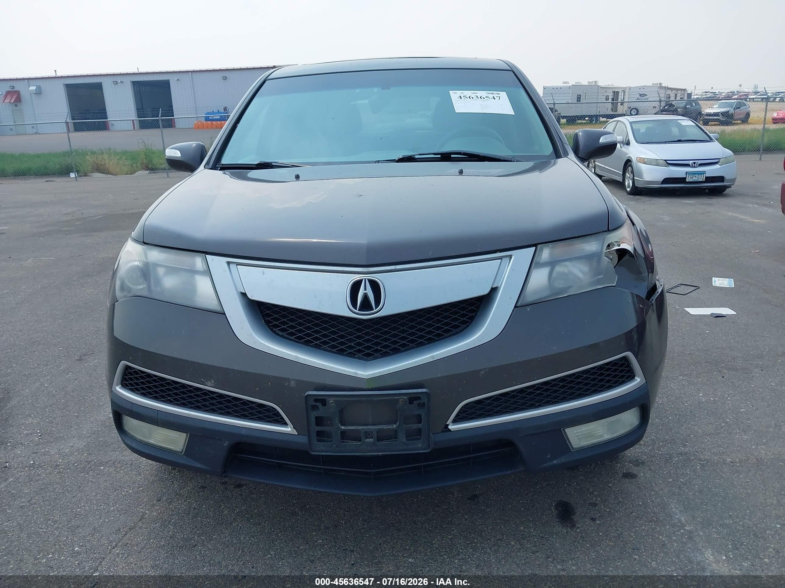 2010 Acura Mdx   Gray vin: 2HNYD2H21AH526475