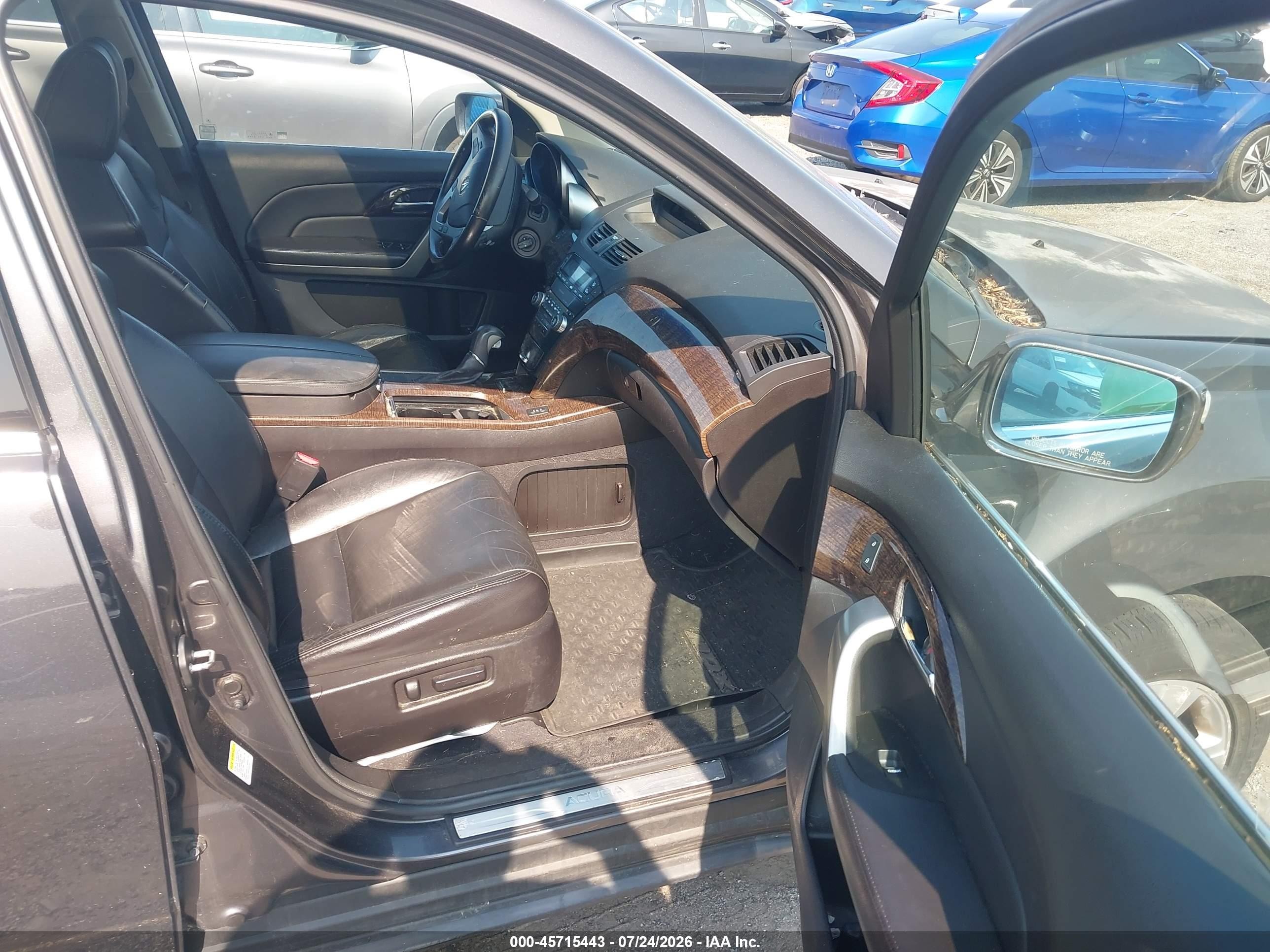 2011 Acura Mdx   Gray vin: 2HNYD2H21BH516658