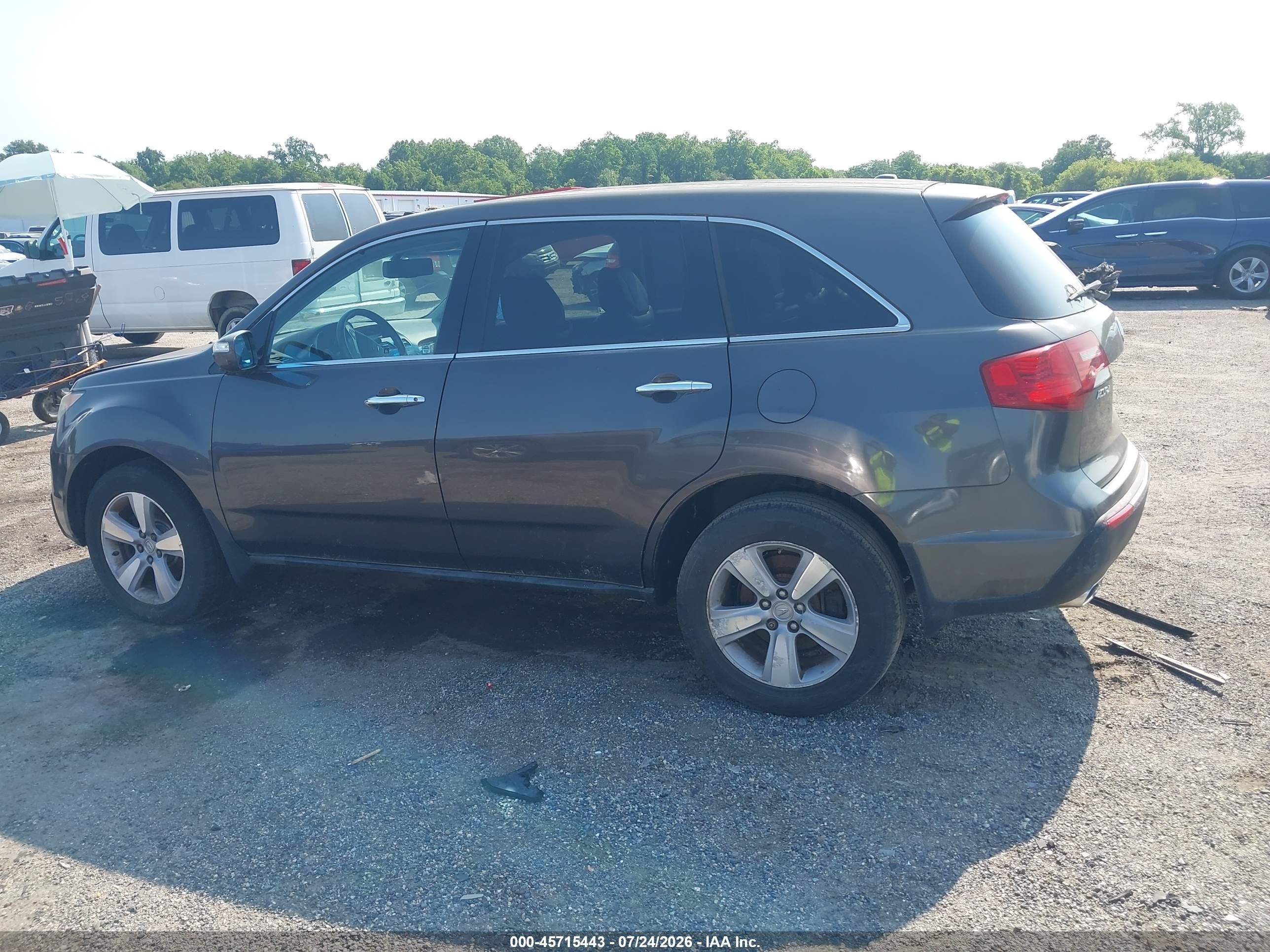 2011 Acura Mdx   Gray vin: 2HNYD2H21BH516658